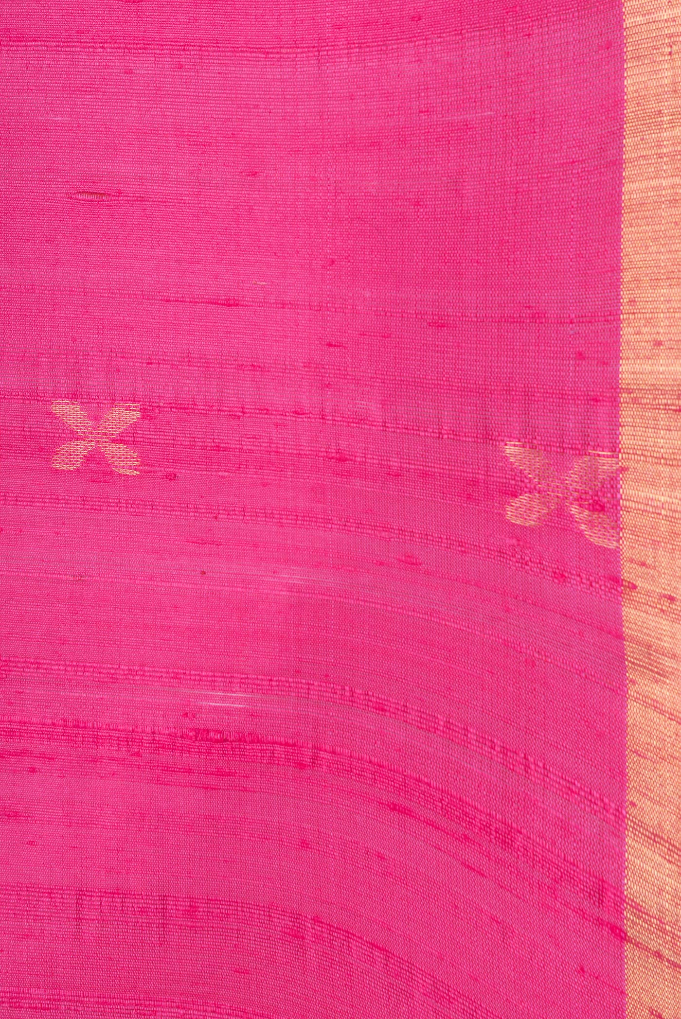 Pink Raw Silk Saree - Image 3