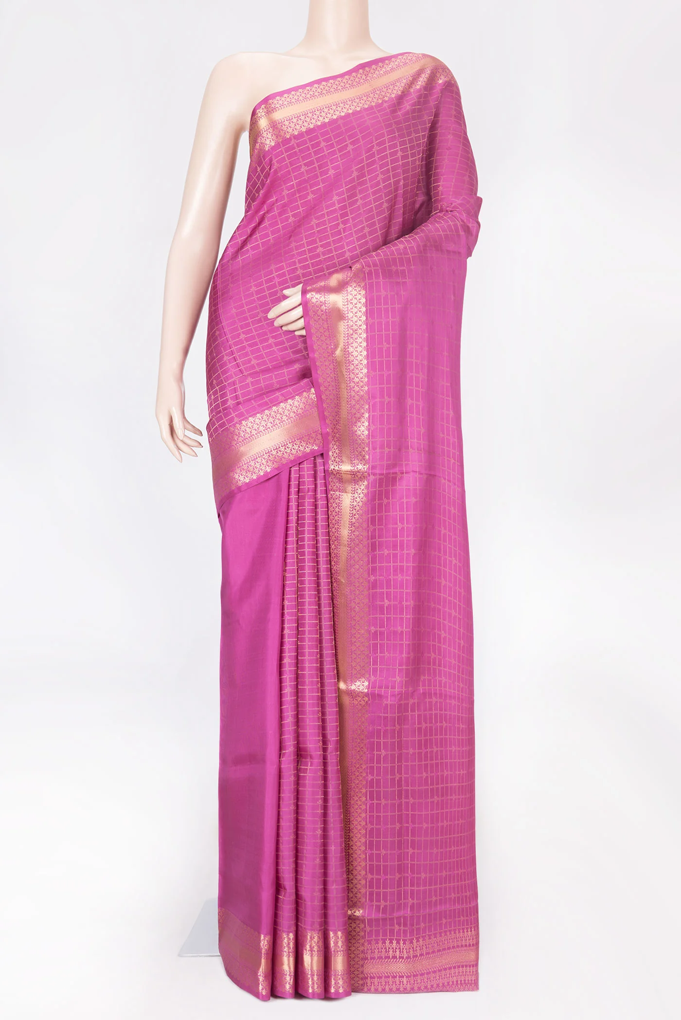 Magenta Soft Silk Saree