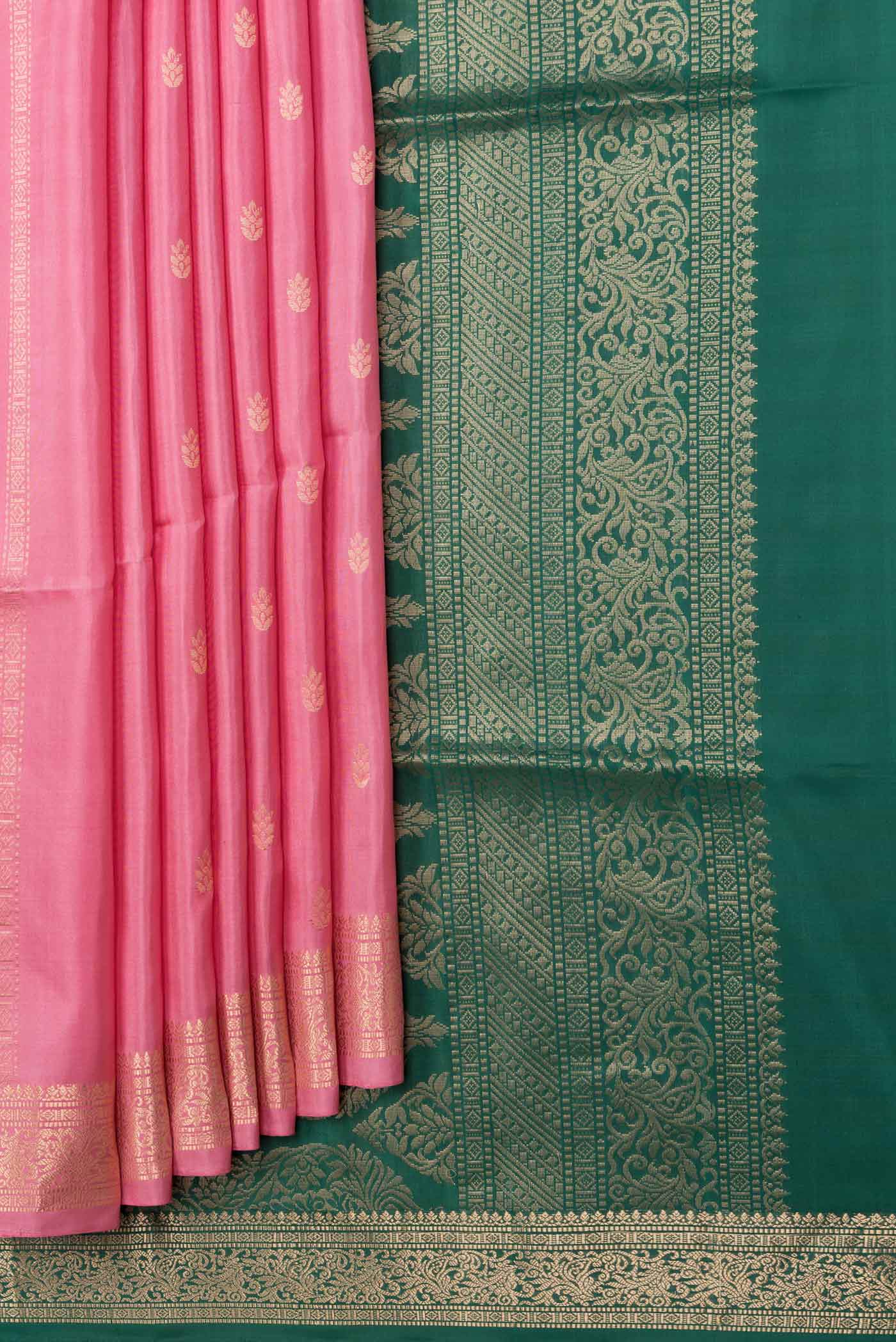 Pink Soft Silk Saree - Image 4