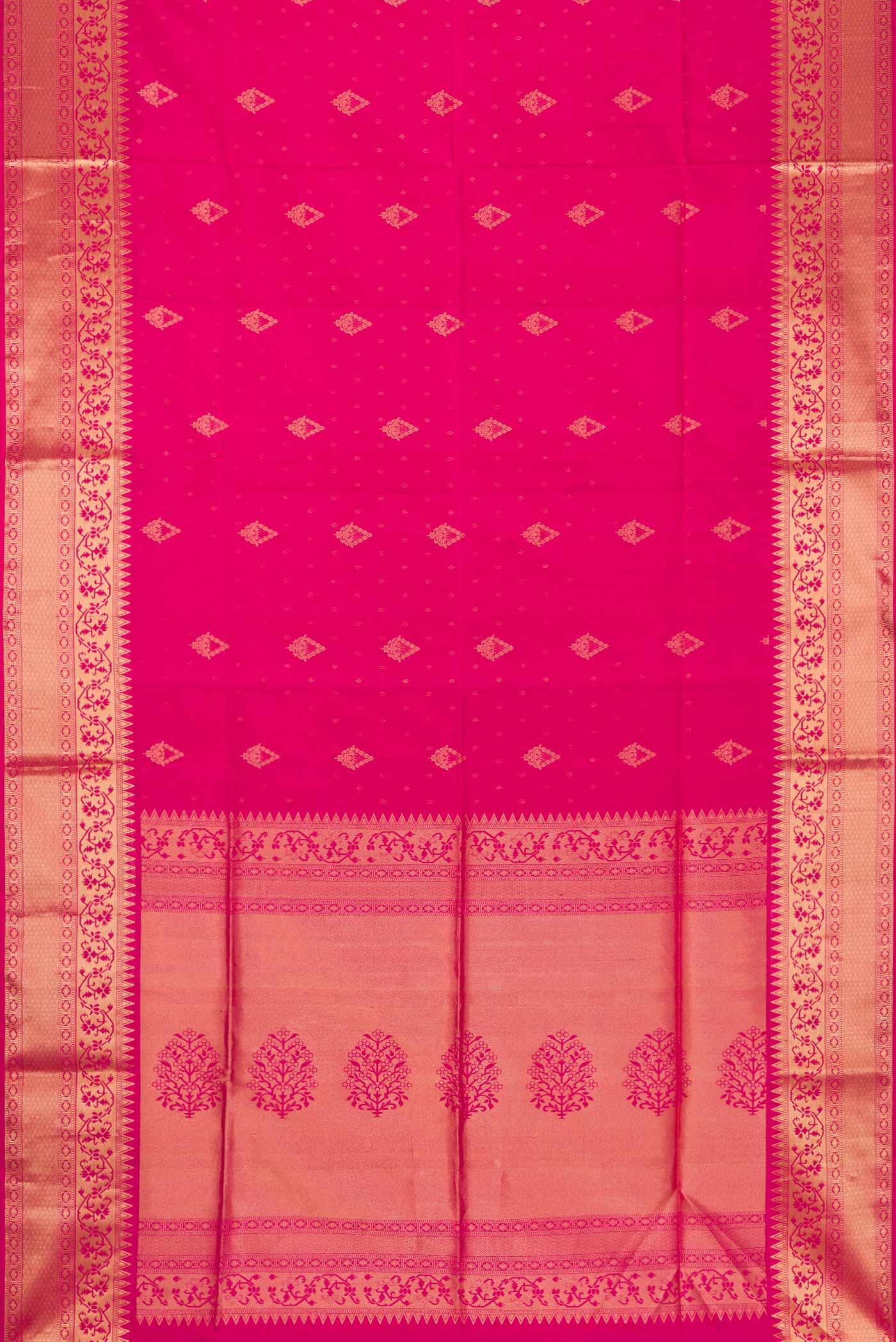 Pink Soft Silk Saree - Image 6