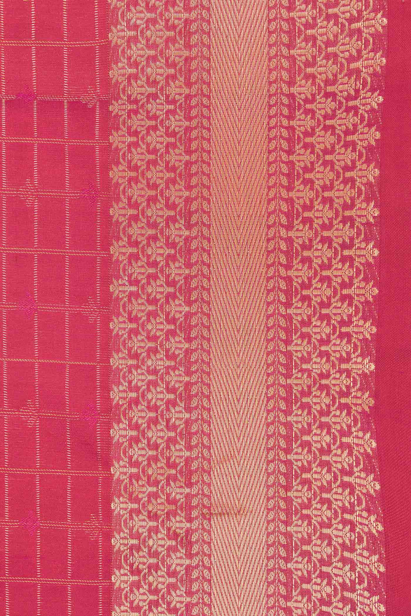 Pink Dual Tone Soft Silk Saree - Image 3