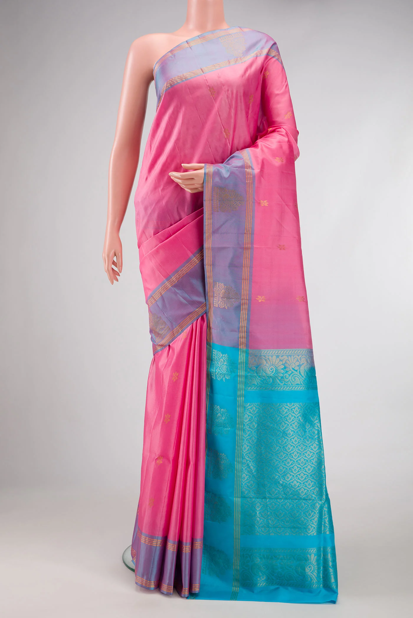 Pink Soft Silk Saree
