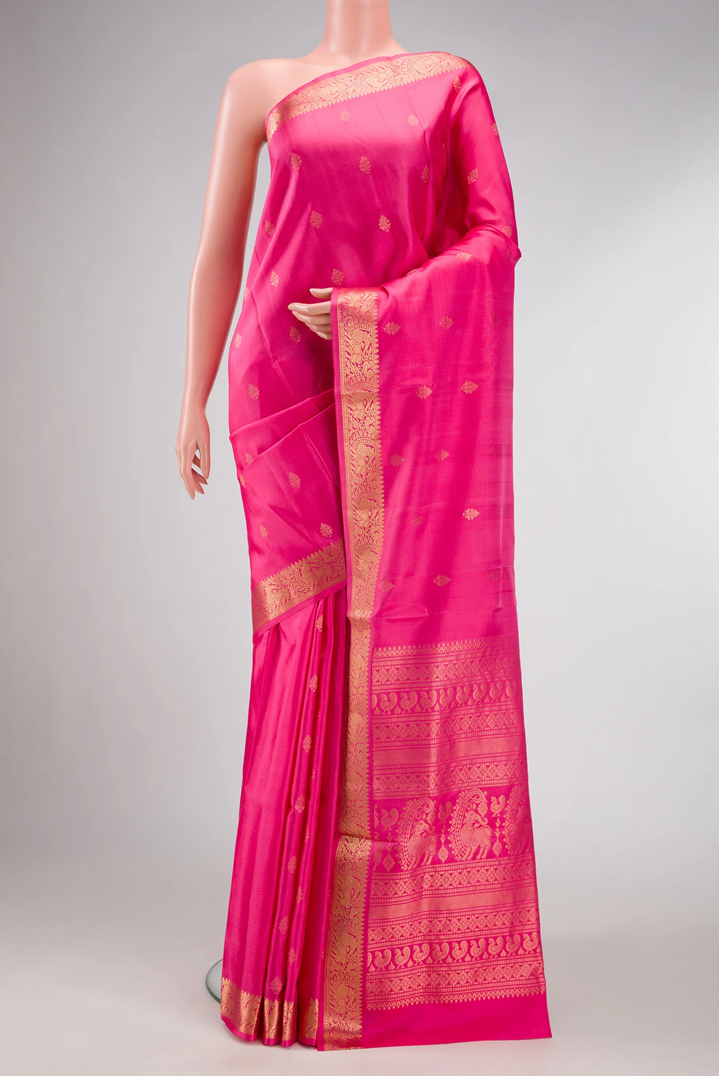 Pink Soft Silk Saree