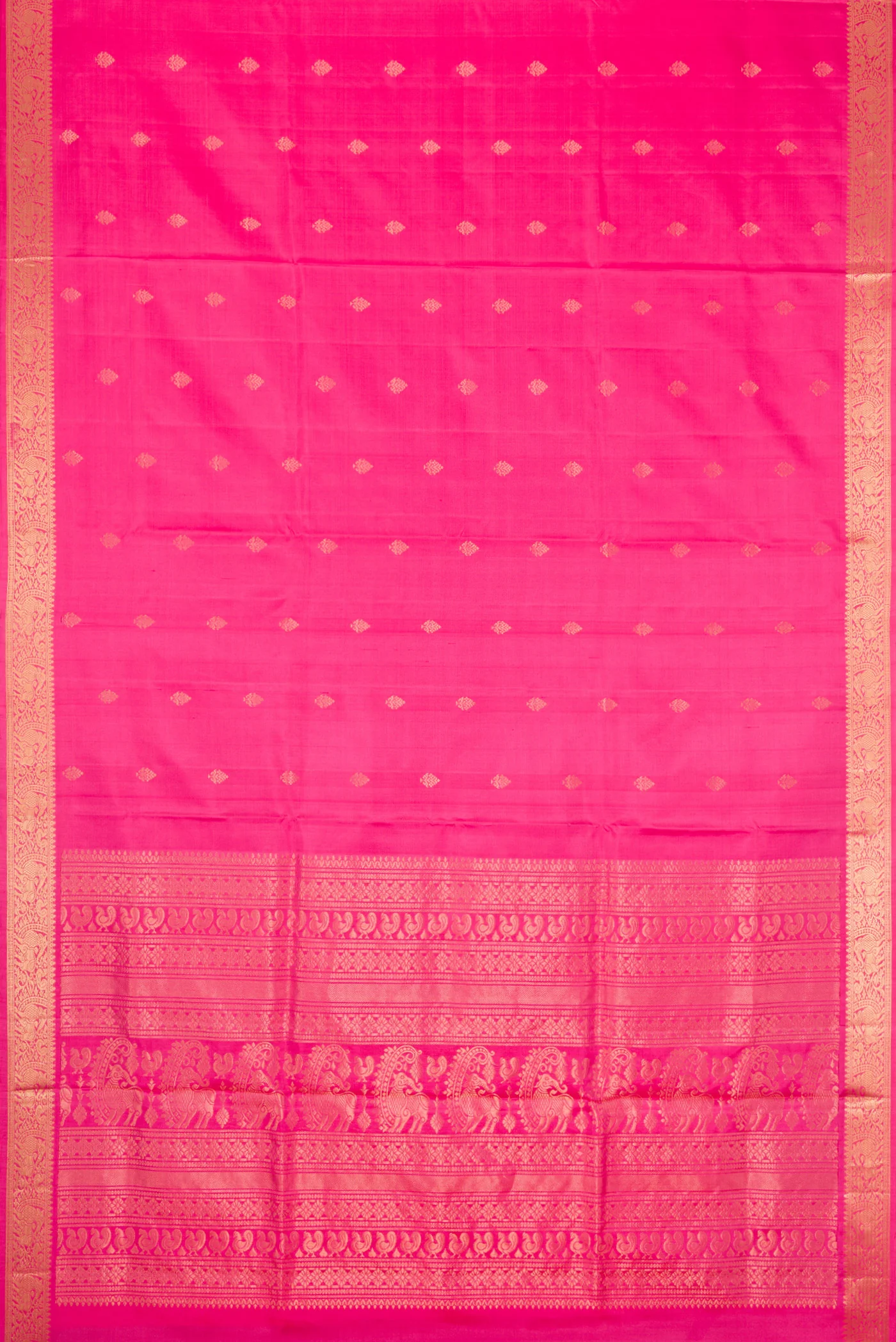 Pink Soft Silk Saree - Image 6