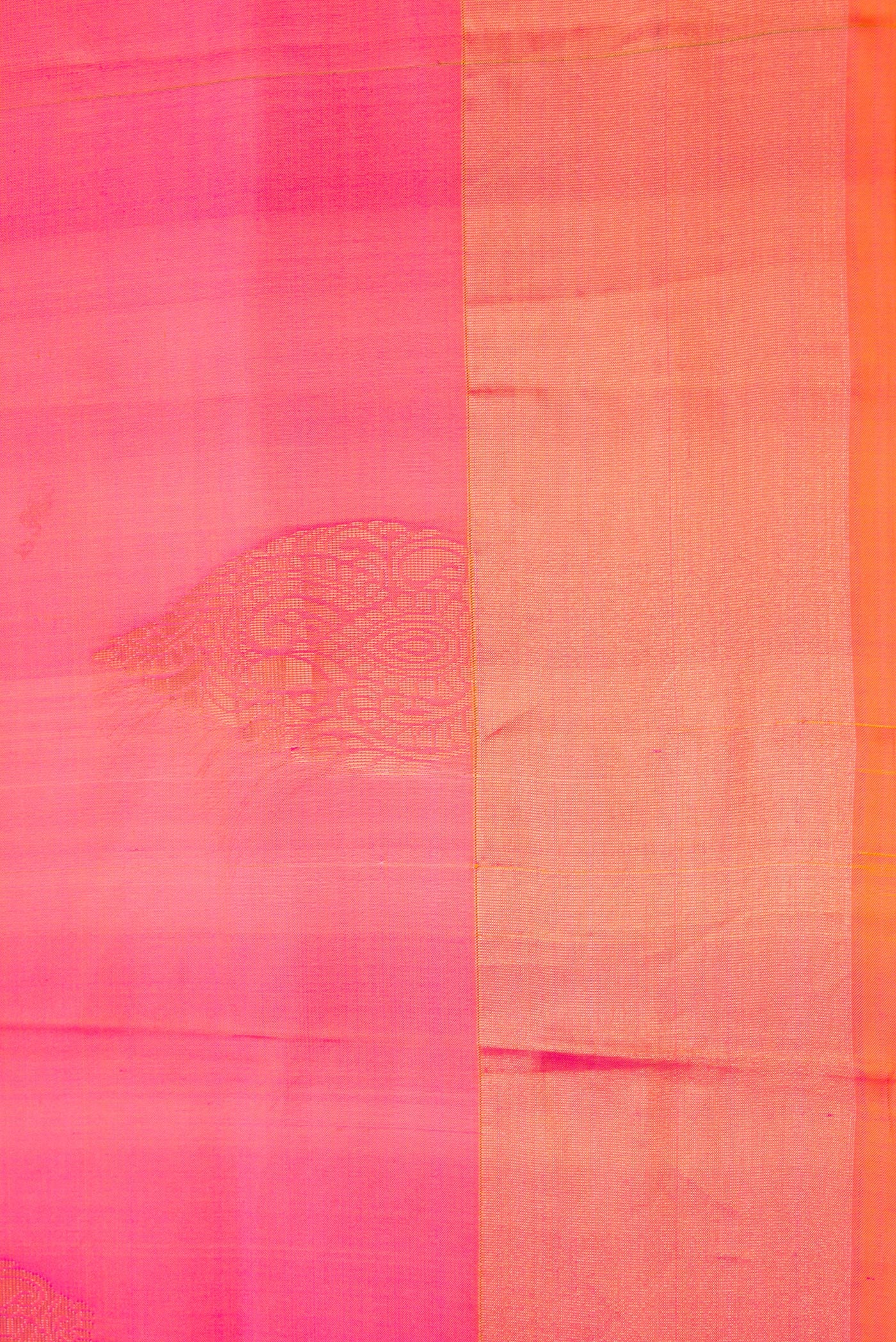 Pink Soft Silk Saree - Image 3