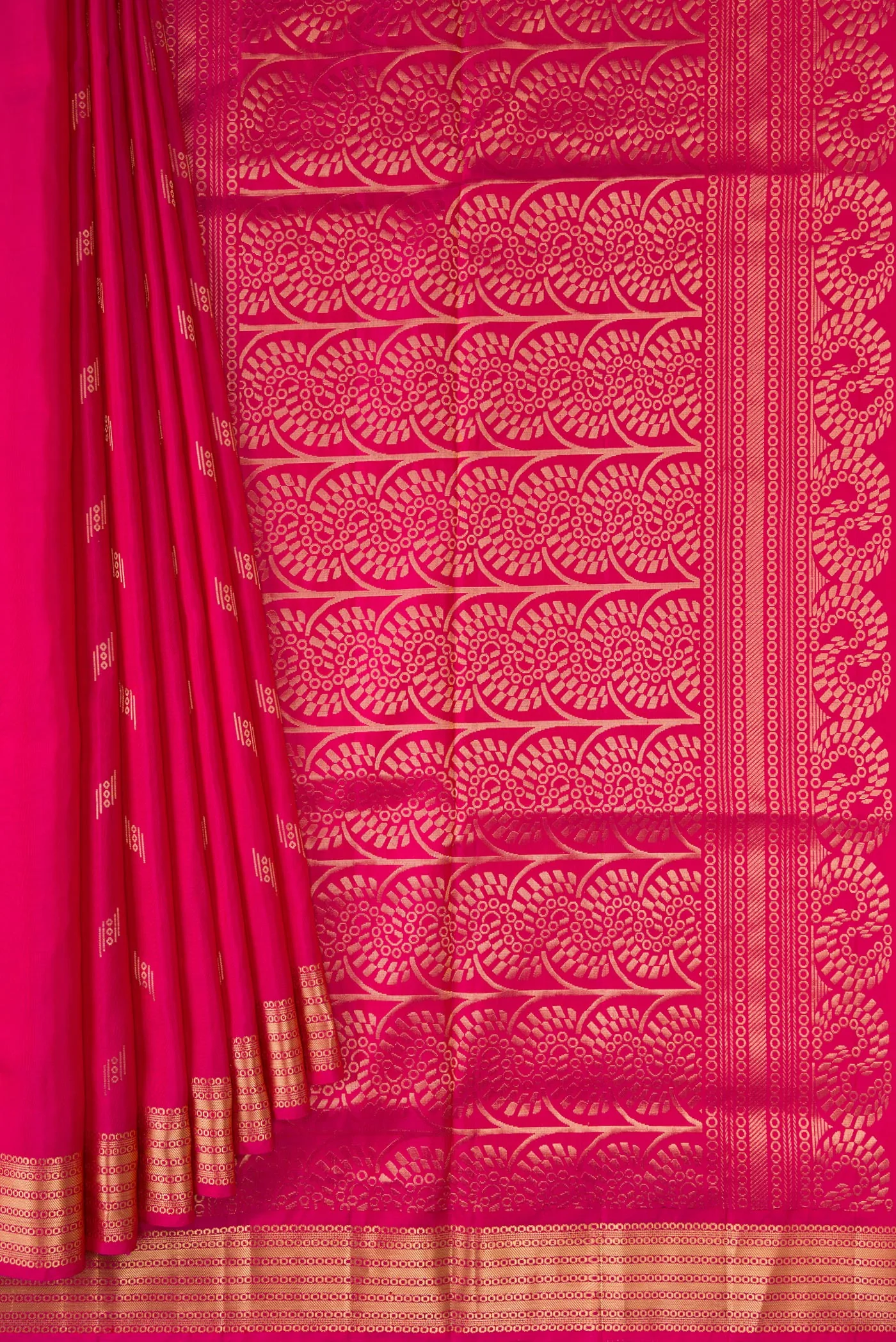 Pink Soft Silk Saree - Image 4