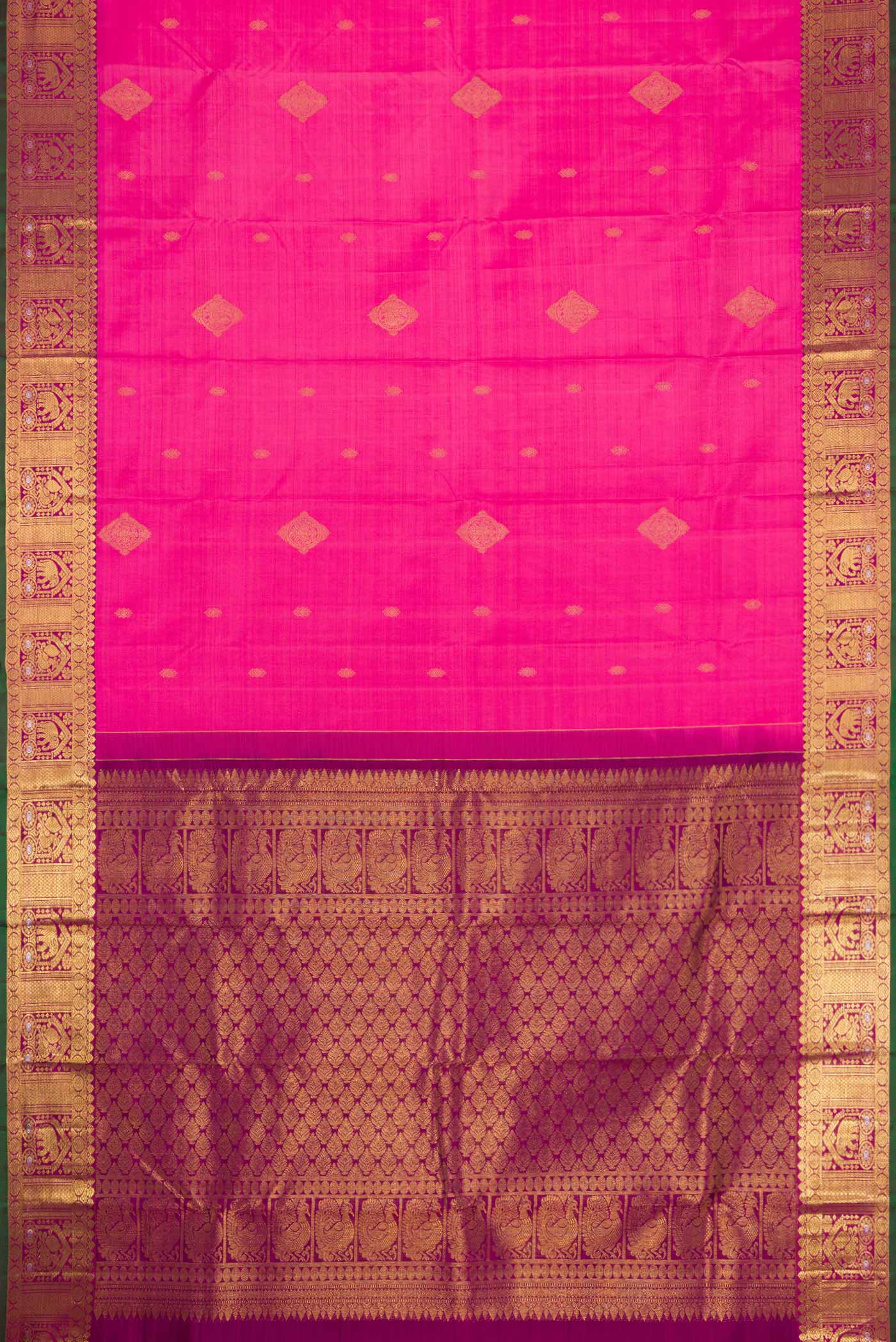 Pink Kanjivaram Silk Saree - Image 6