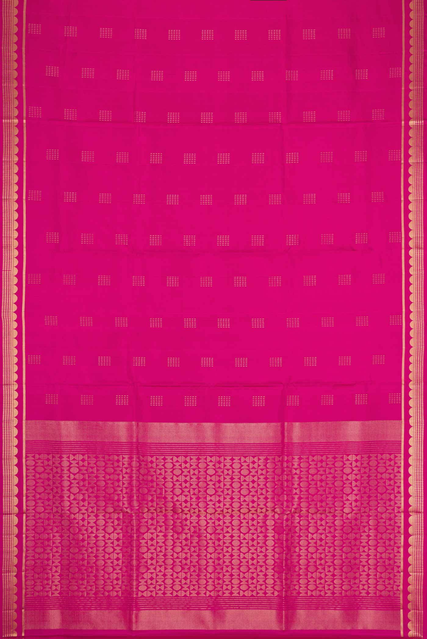 Pink Dual Tone Soft Silk Saree - Image 6
