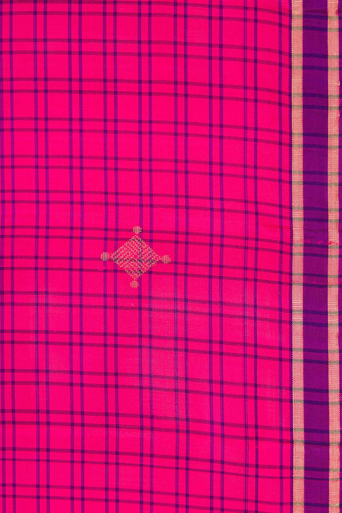 Pink Soft Silk Saree - Image 3