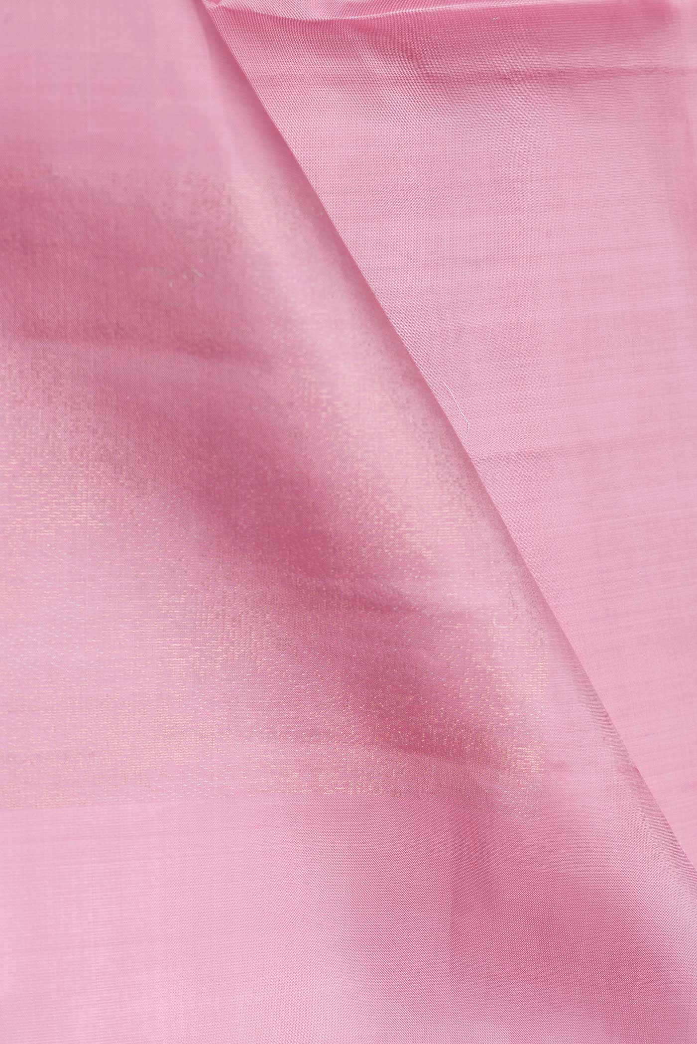 Rose pink Soft Silk Saree - Image 2