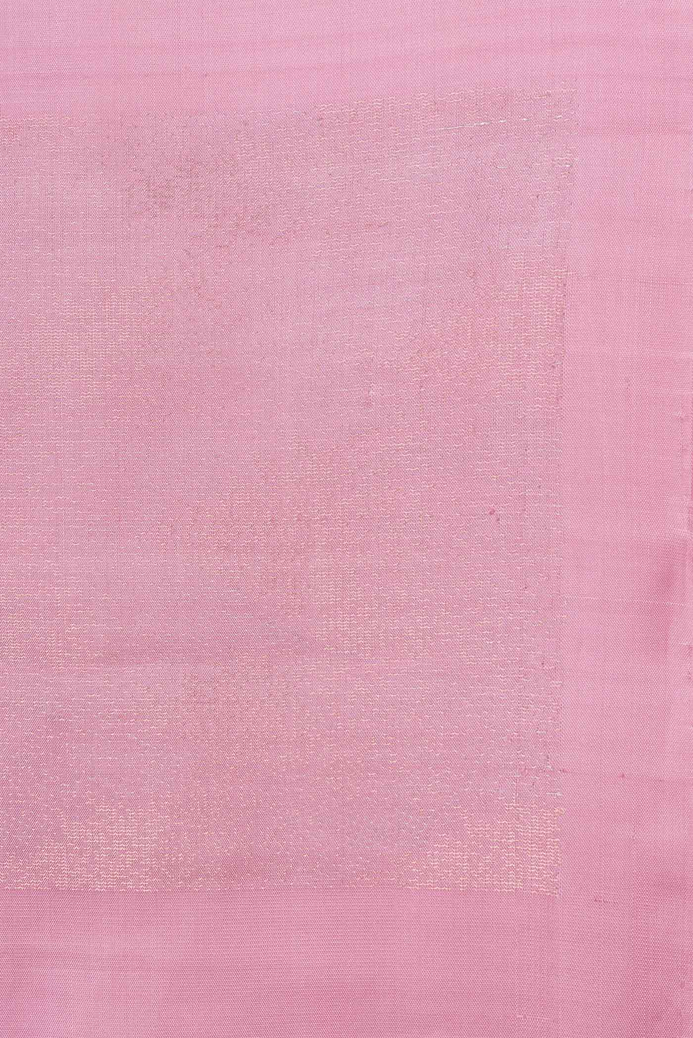 Rose pink Soft Silk Saree - Image 3