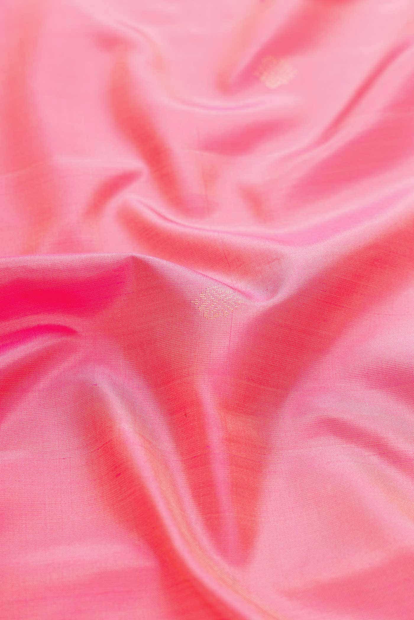 Pink Dual Tone Soft Silk Saree - Image 2