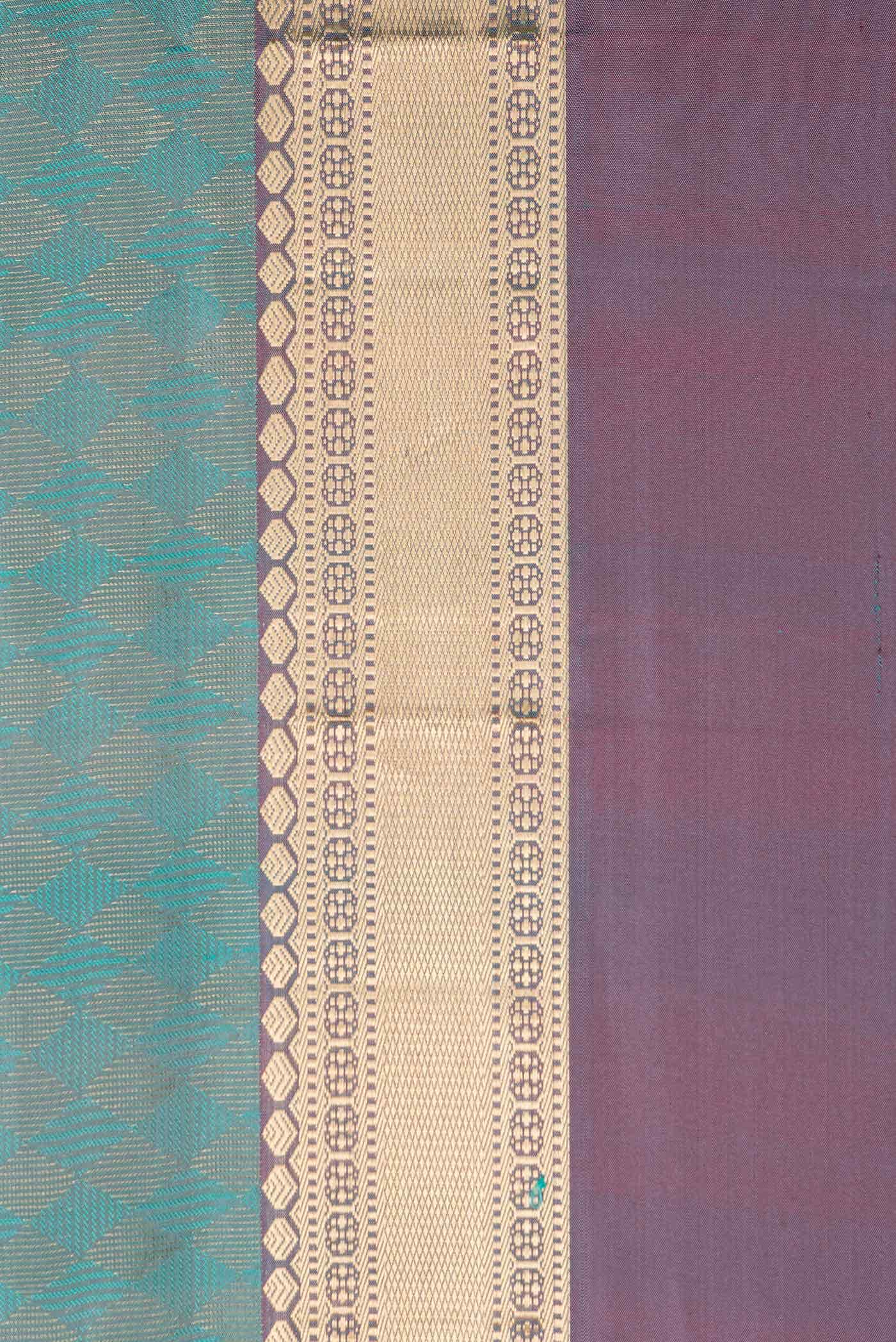 Blue Soft Silk Saree - Image 5