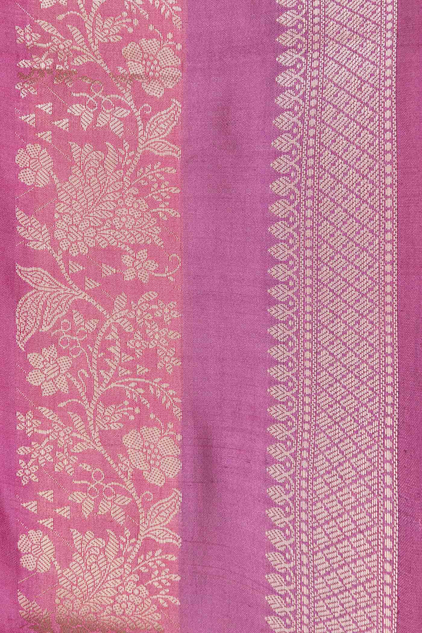 Multi Color Banarasi Raw Silk Saree - Image 3