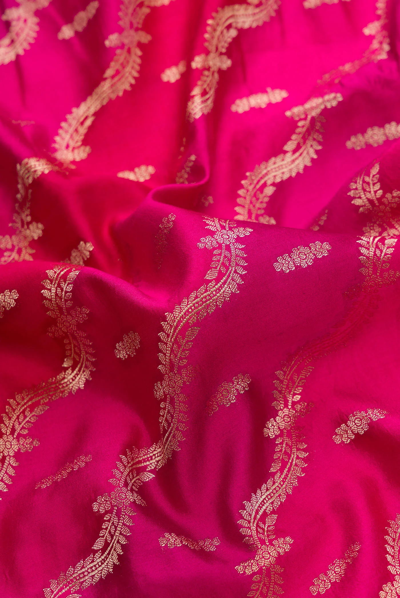 Pink Banarasi Raw Silk Saree - Image 2