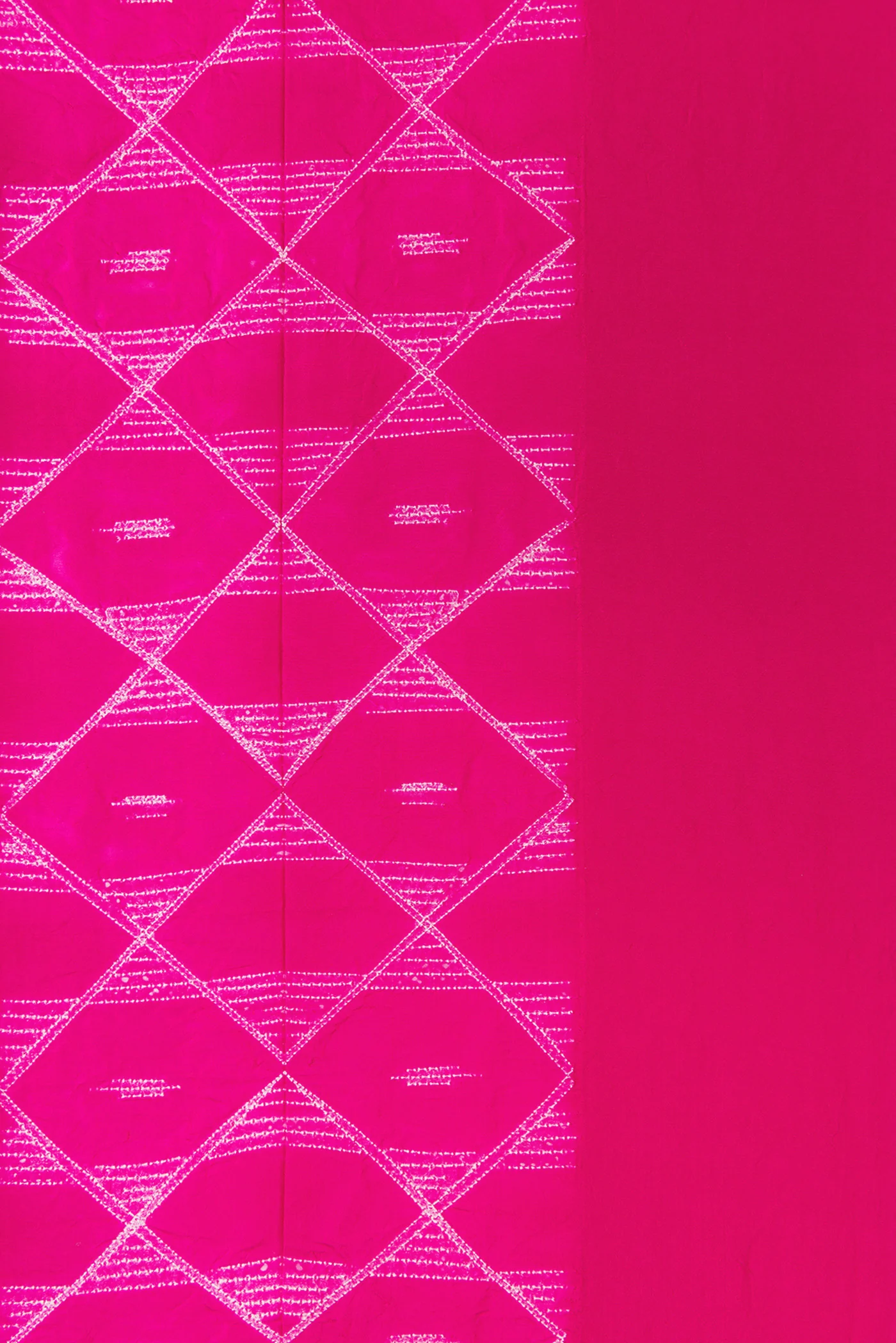 Rani Pink Tussar Silk Saree - Image 3