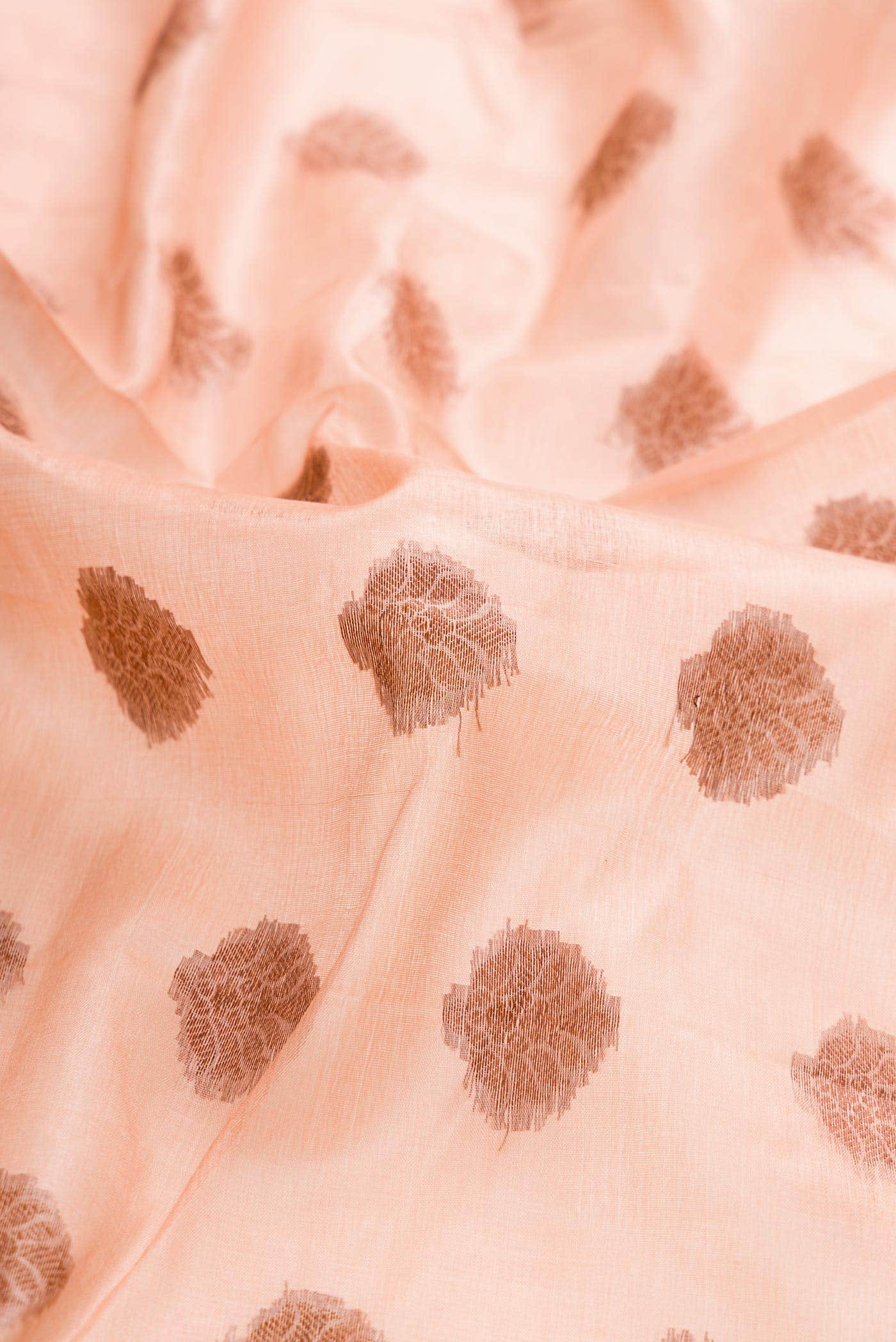 Pink Dual Tone Tussar Silk Saree - Image 2
