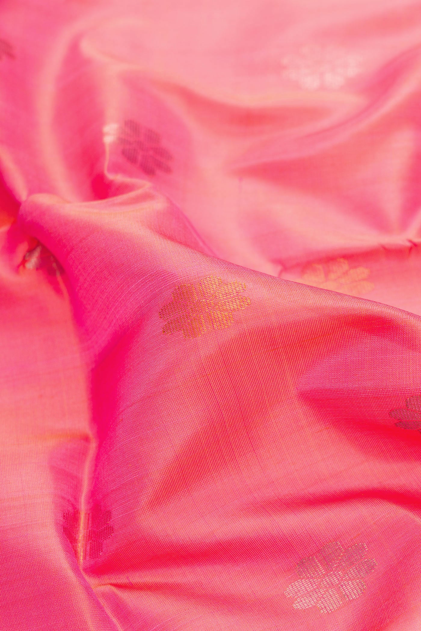 Rose pink Uppada Silk Saree - Image 2