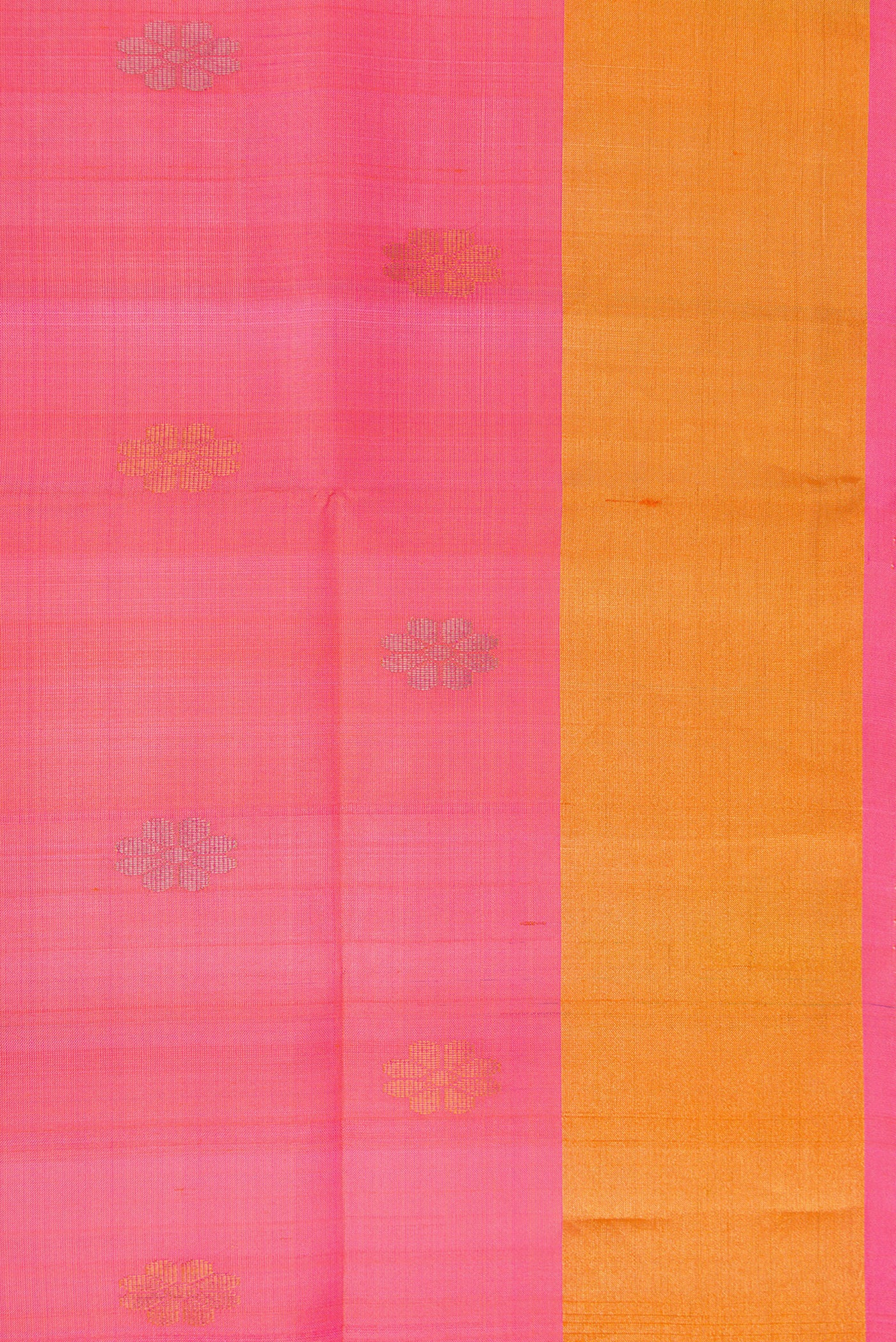 Rose pink Uppada Silk Saree - Image 3