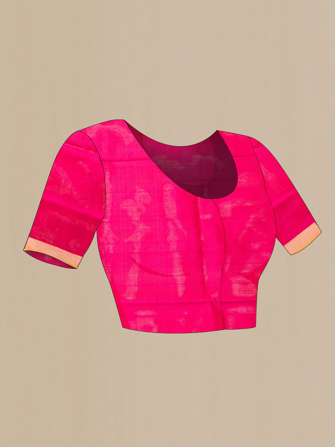 Pink Uppada Silk Saree - Image 5