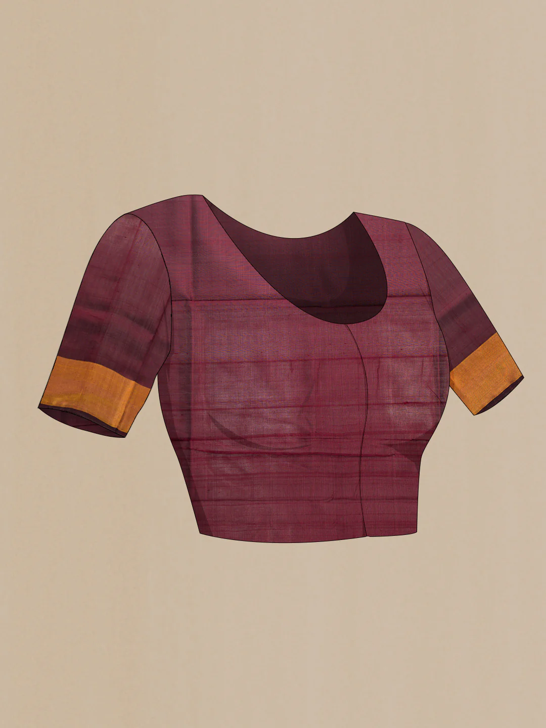 Pink Dual Tone Uppada Silk Saree - Image 4