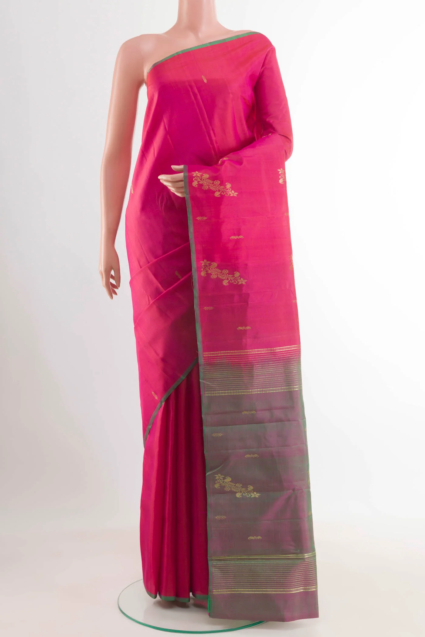 Pink Kanchipuram Saree
