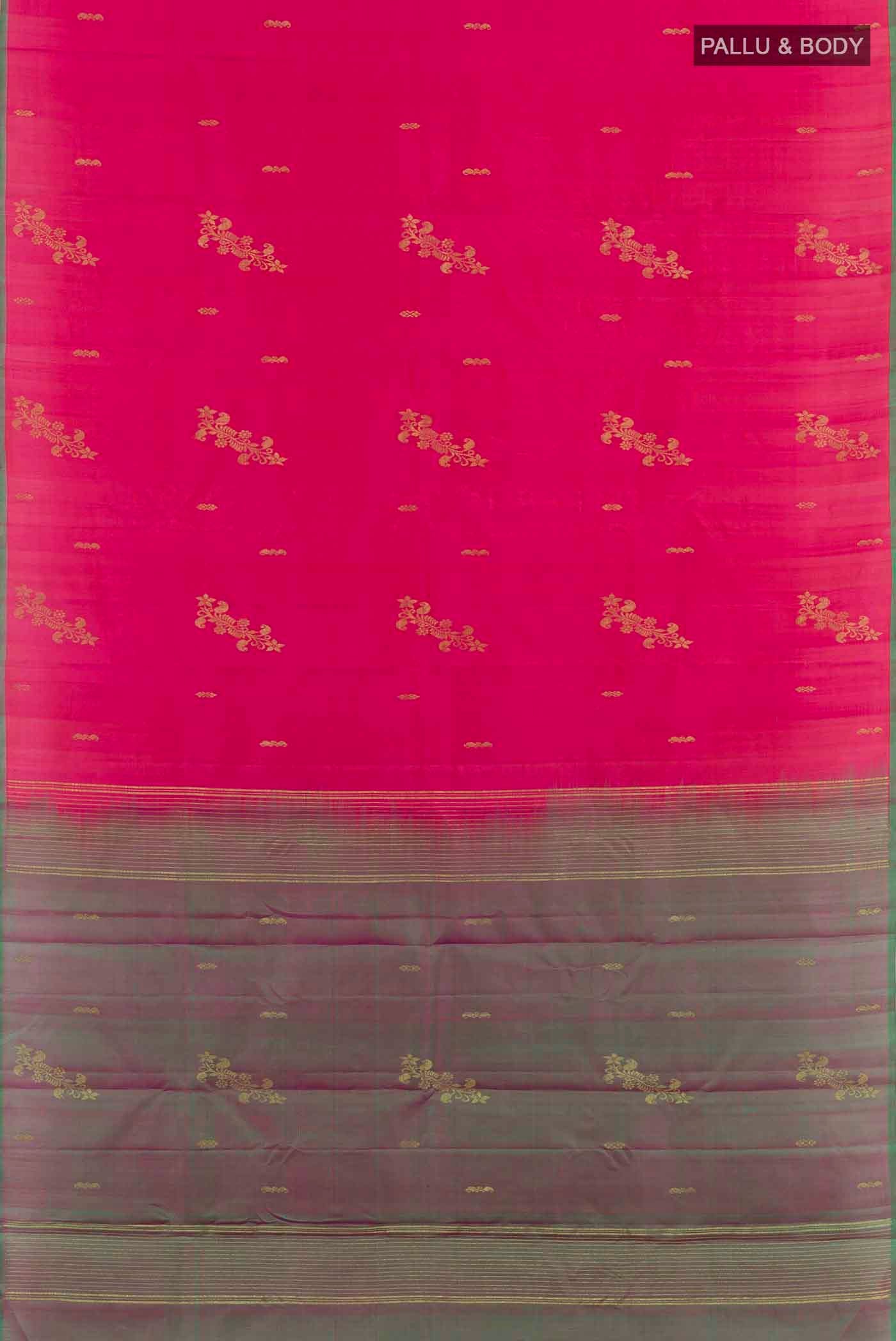 Pink Kanchipuram Saree - Image 3