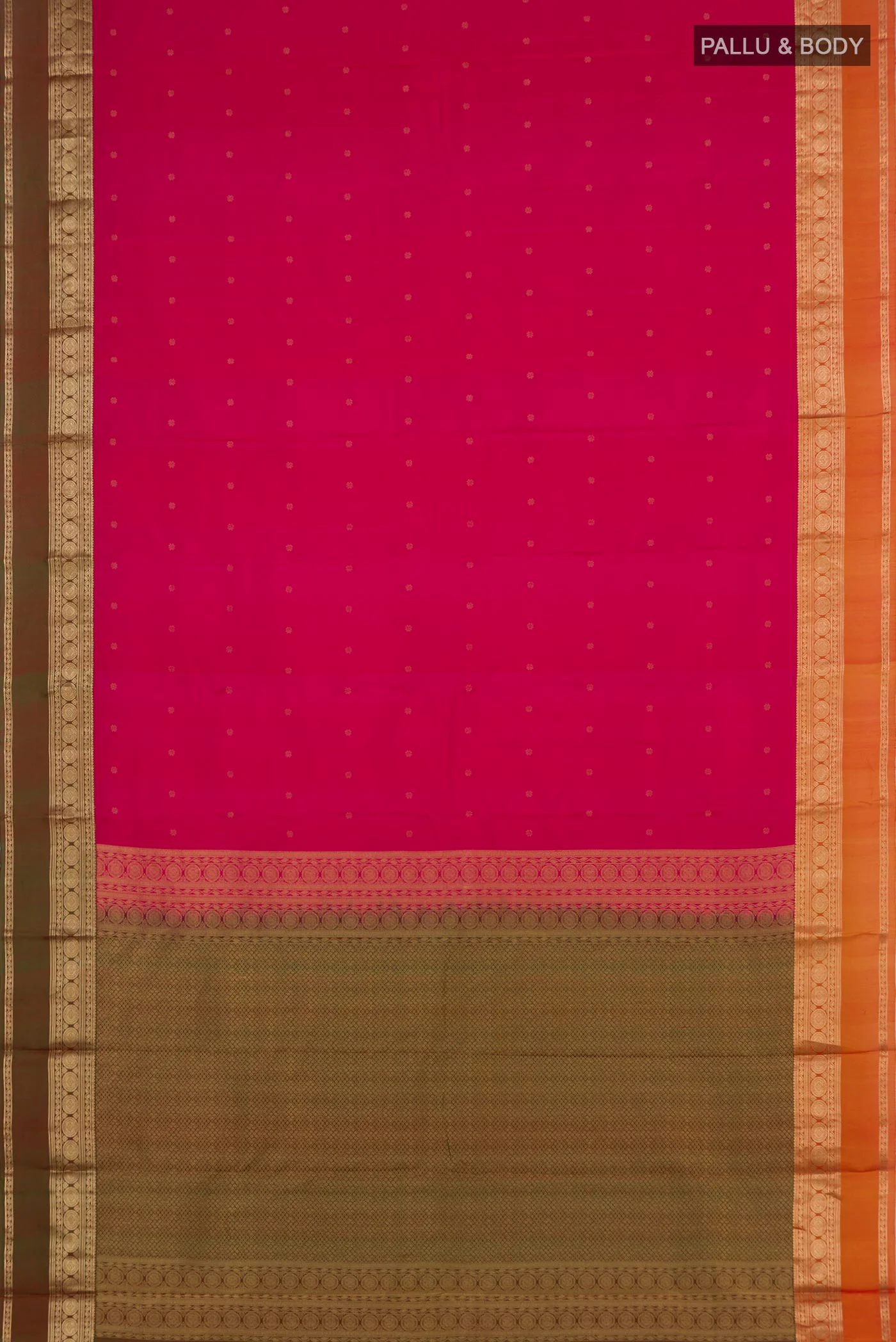 Pink Kanchipuram Silk Saree - Image 5