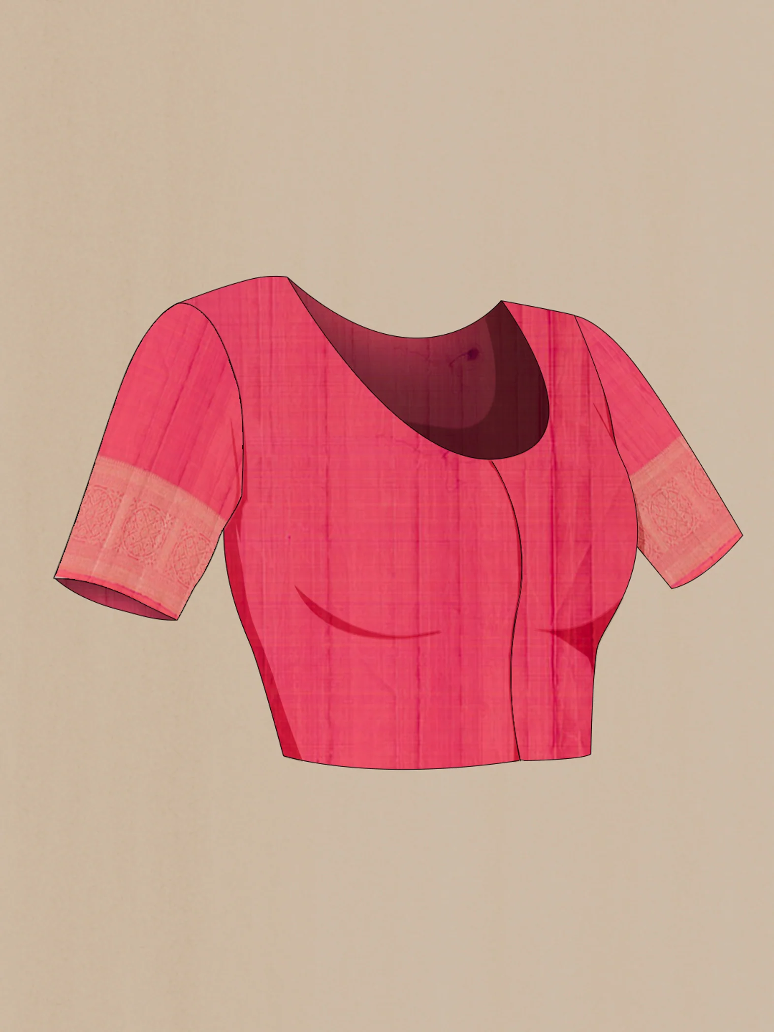 Pink Kanchipuram Silk Saree - Image 4