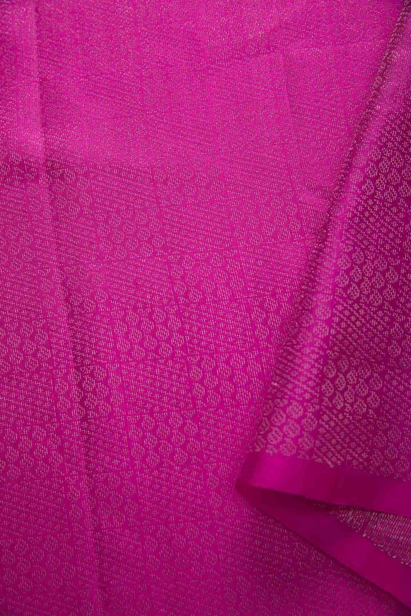 Pink Kanchipuram Silk Dress Material - Image 6