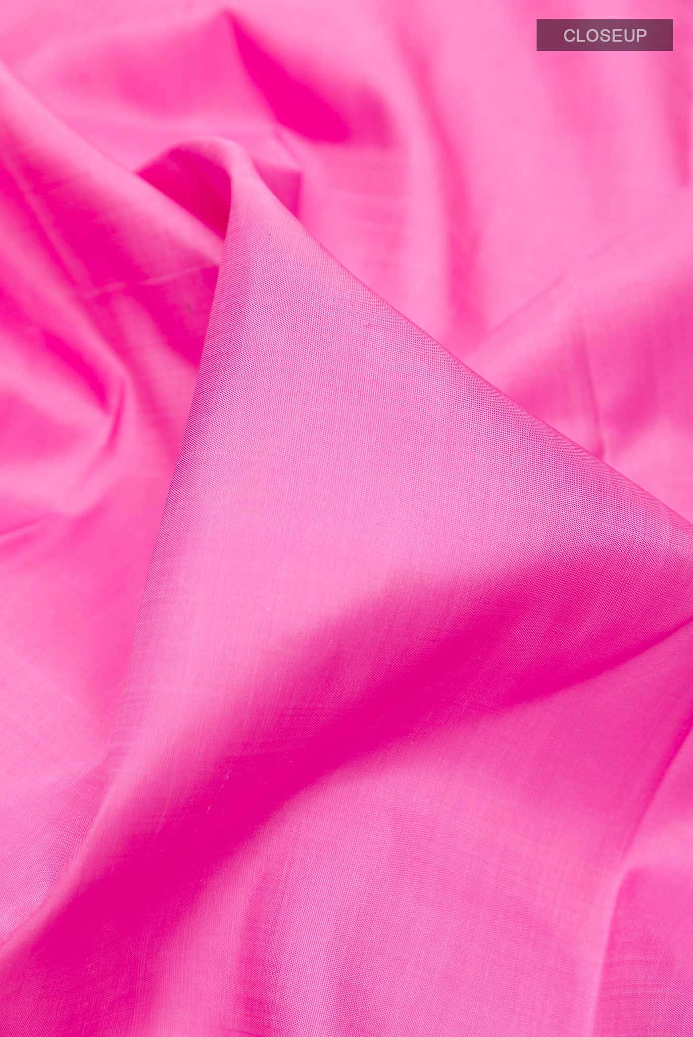 Pink Kanchipuram Silk Nine Yards Saree - Image 3