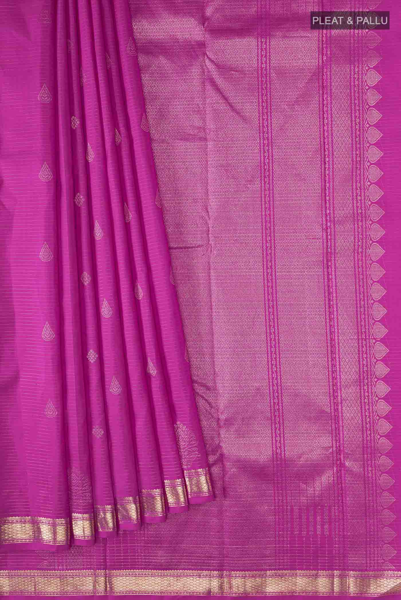 Pink Kanjivaram Silk Saree - Image 4