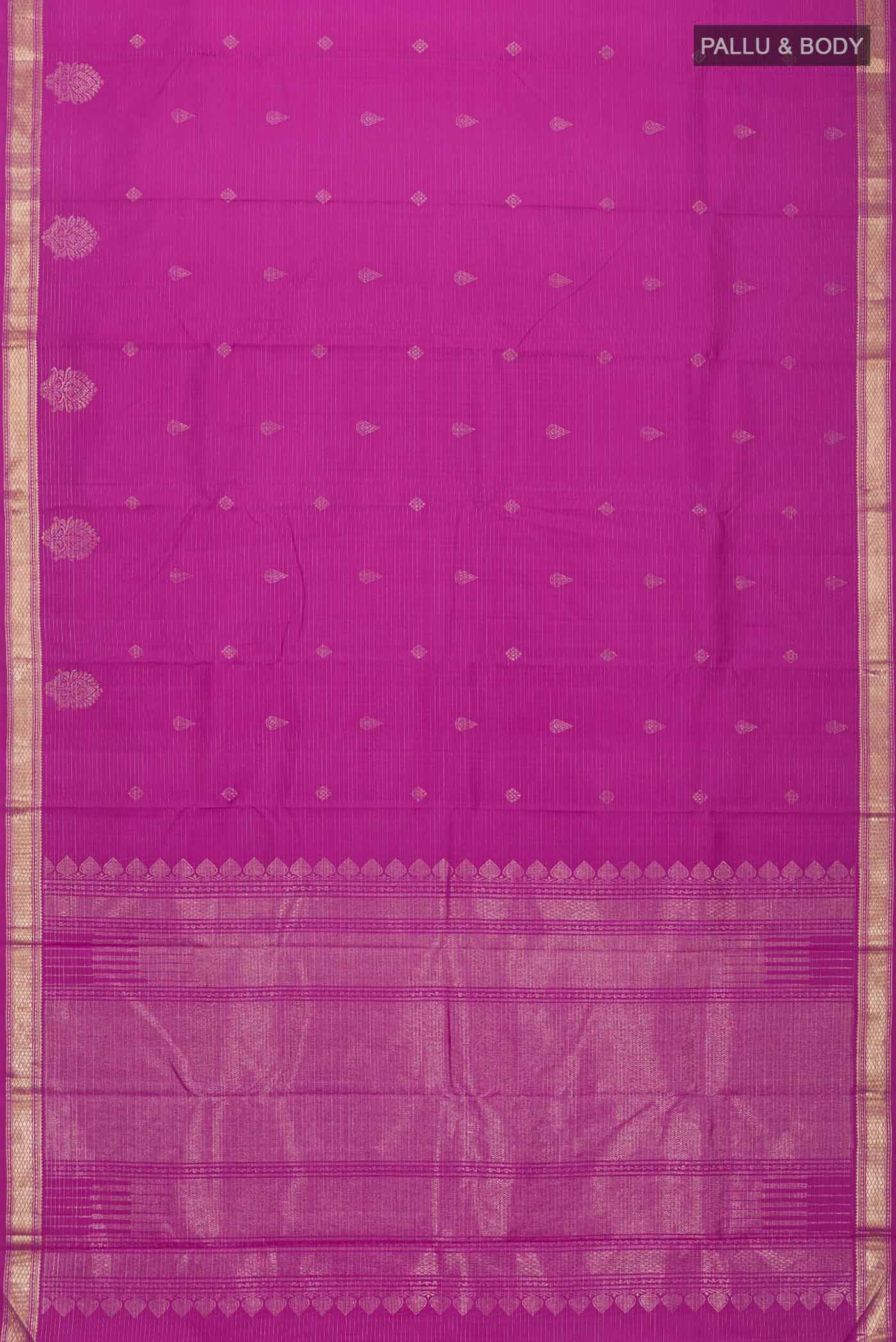Pink Kanjivaram Silk Saree - Image 6