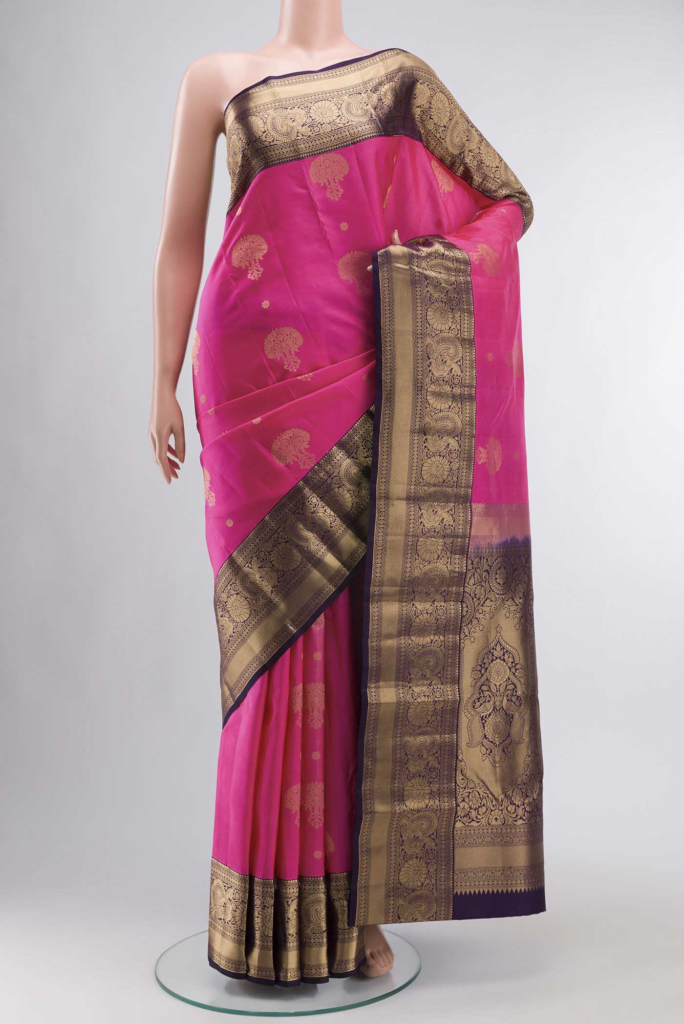 Pink Kanjivaram Silk Saree
