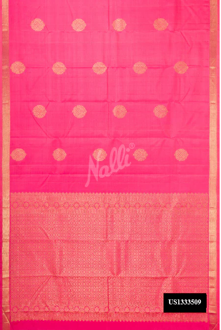 Pink Kanchipuram Silk Saree