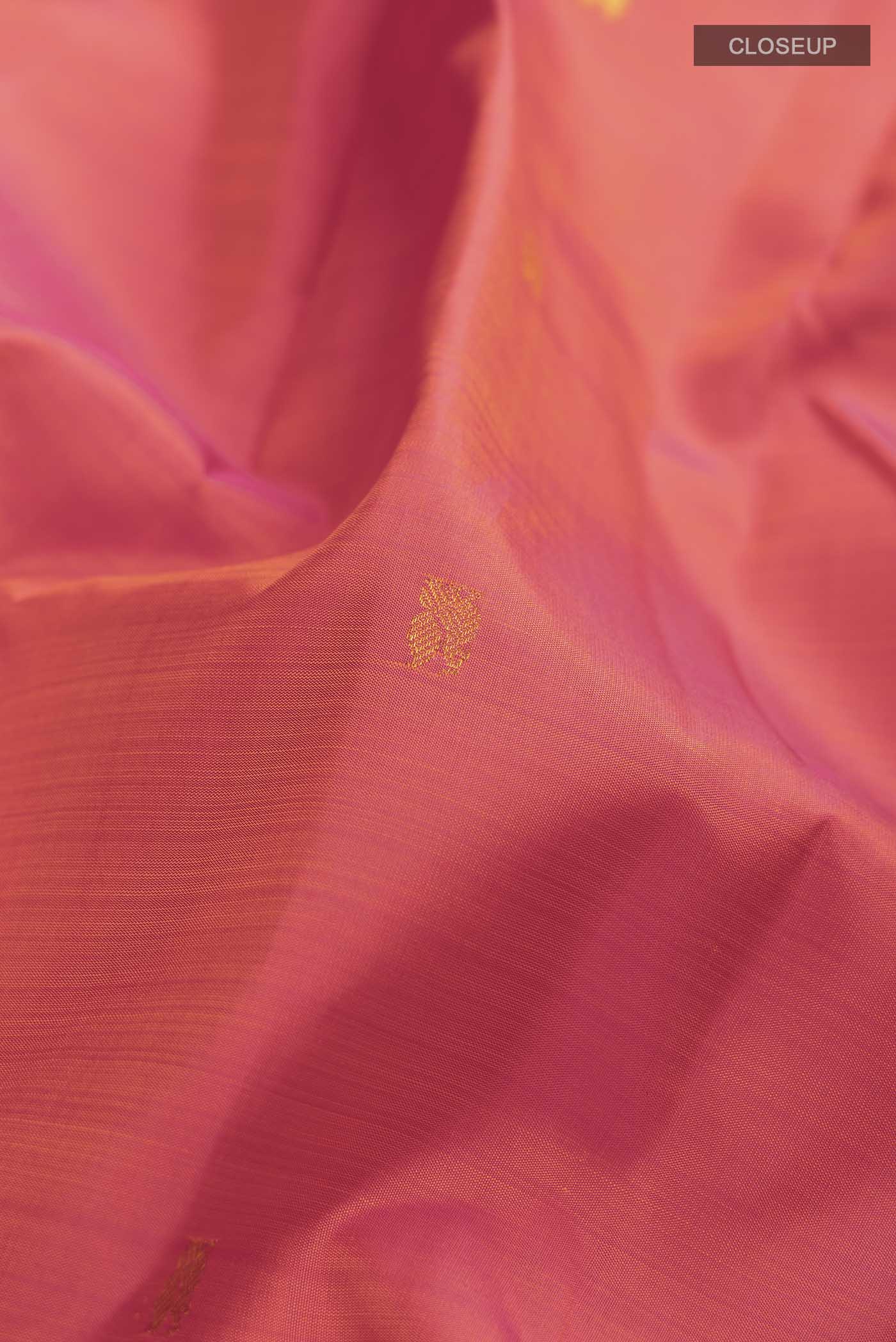 Pink Kanjivaram Silk Saree - Image 2