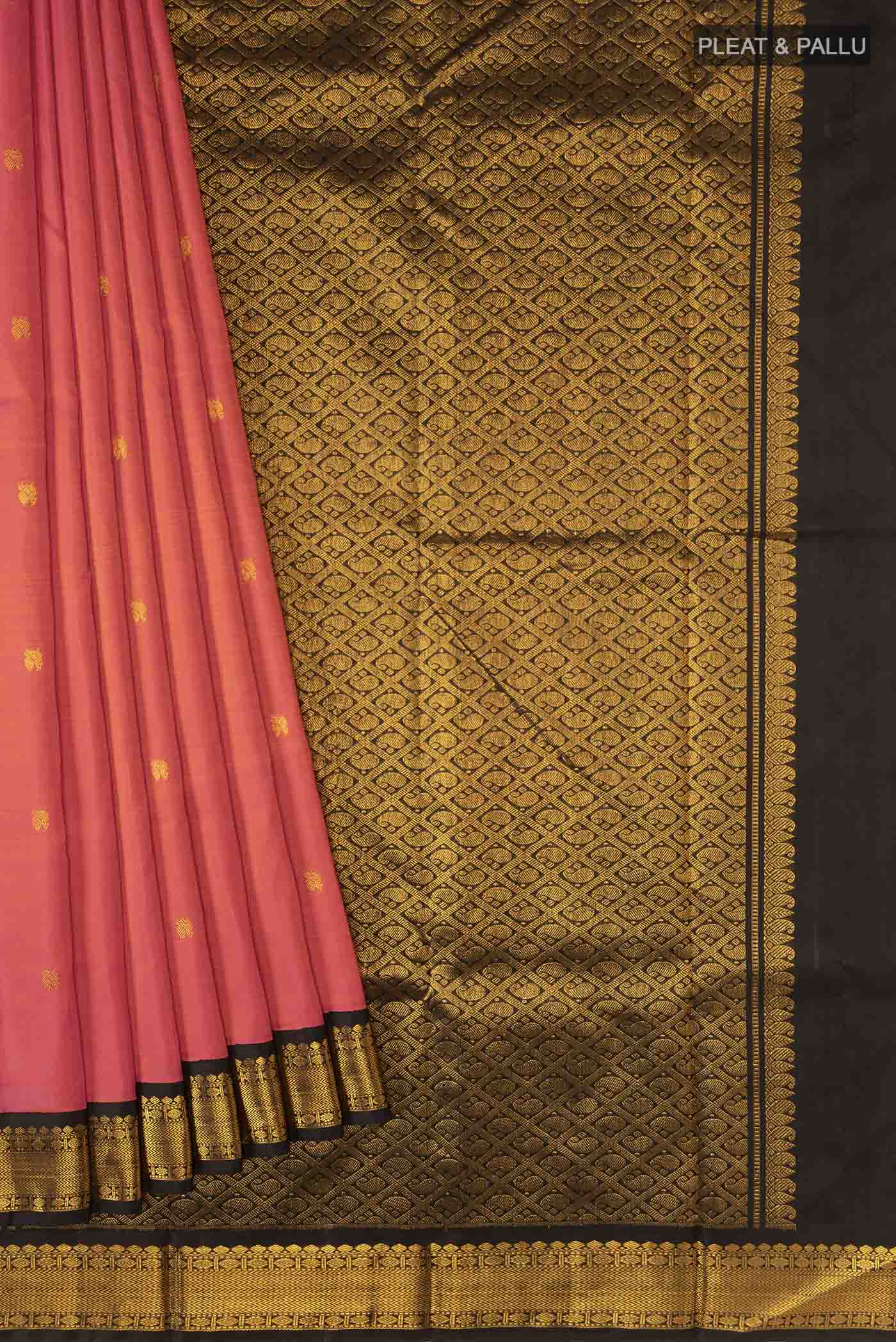 Pink Kanjivaram Silk Saree - Image 4