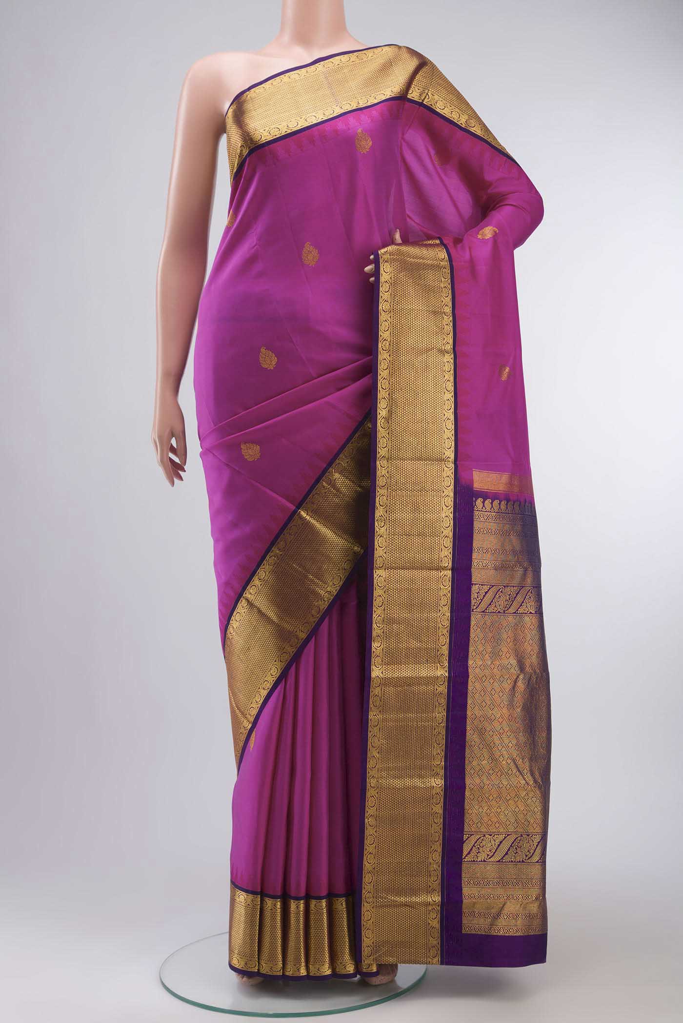 Pink Kanjivaram Silk Saree