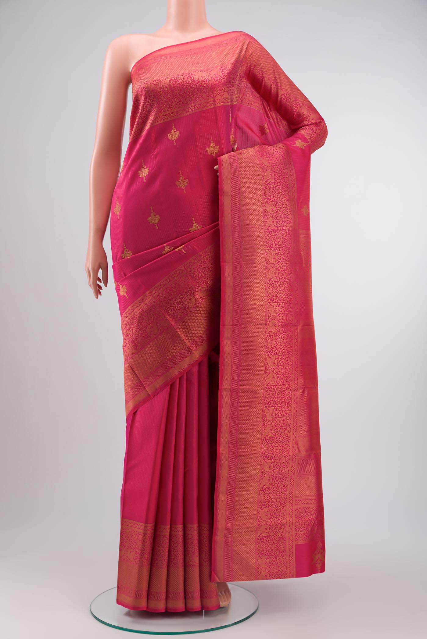 Pink Kanjivaram Silk Saree