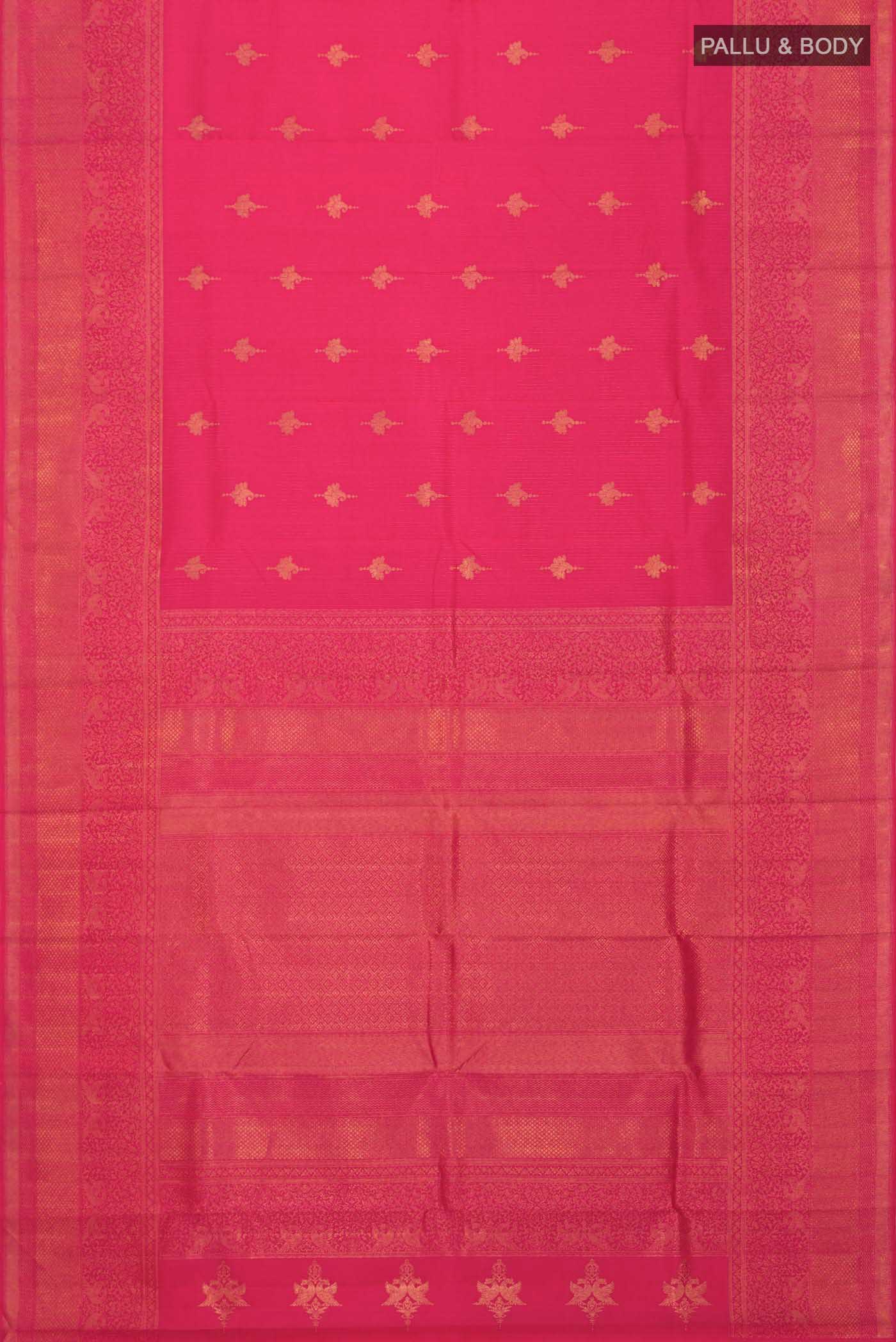 Pink Kanjivaram Silk Saree - Image 6