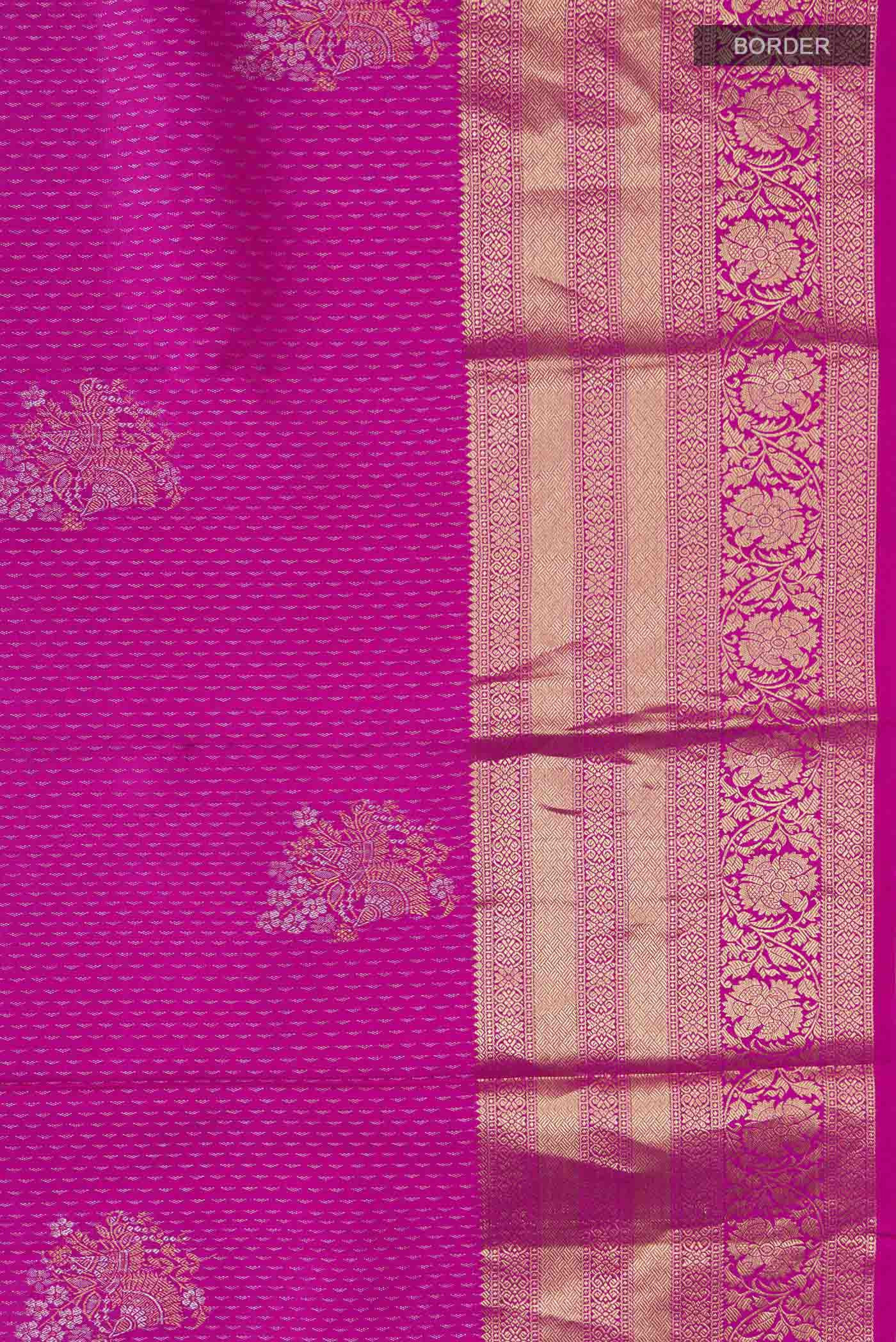 Pink Kanchipuram Silk Saree - Image 3