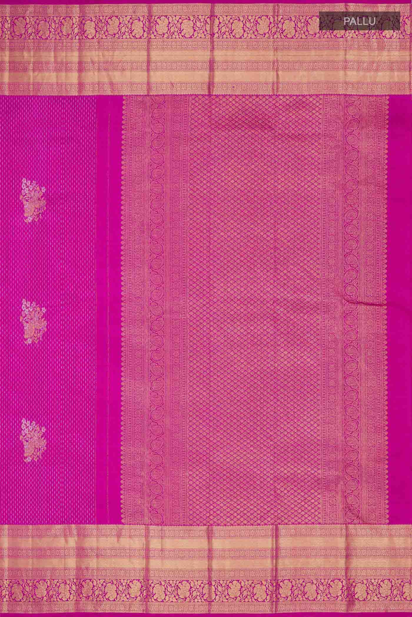 Pink Kanchipuram Silk Saree - Image 7