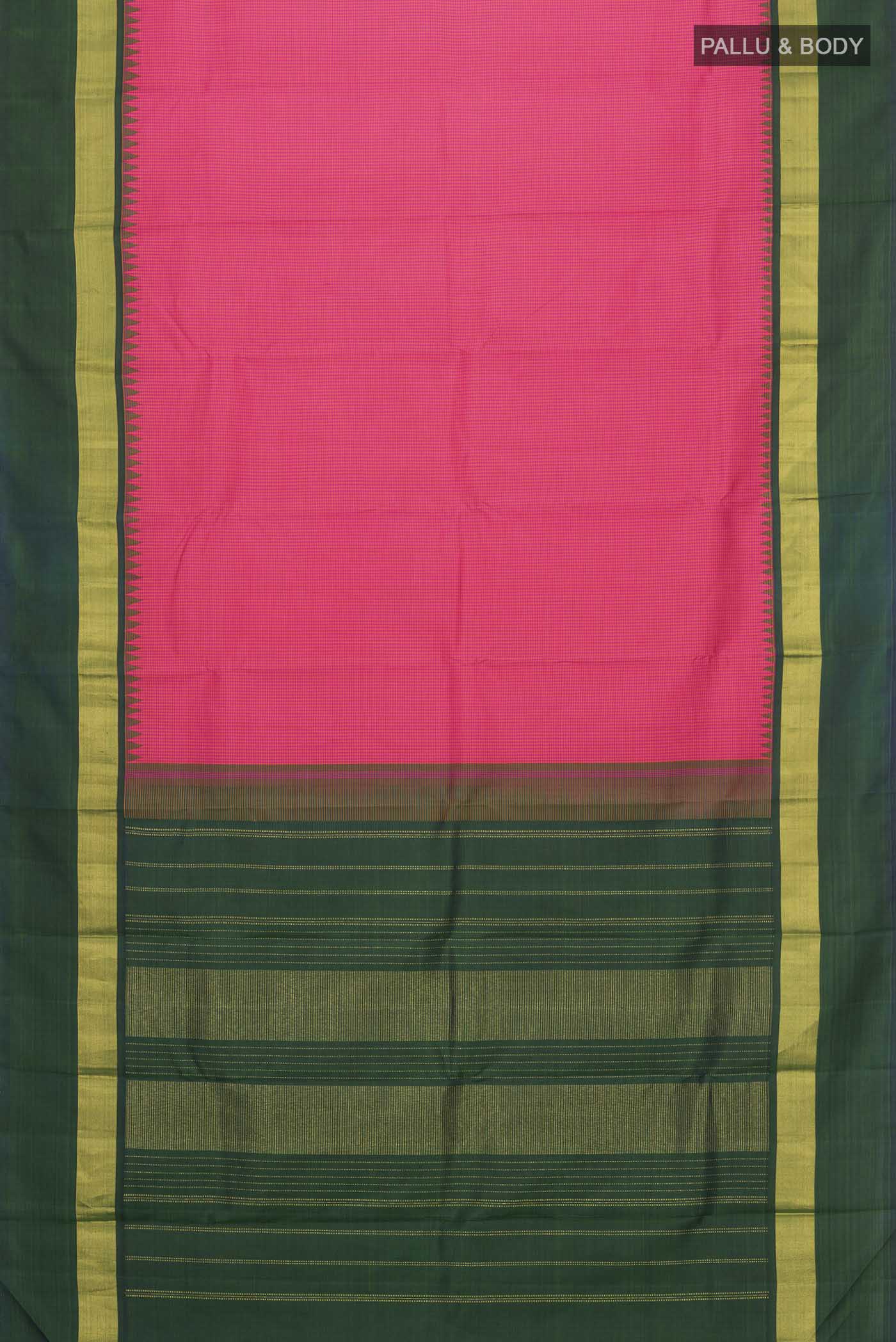Pink Kanchipuram Silk Saree - Image 6