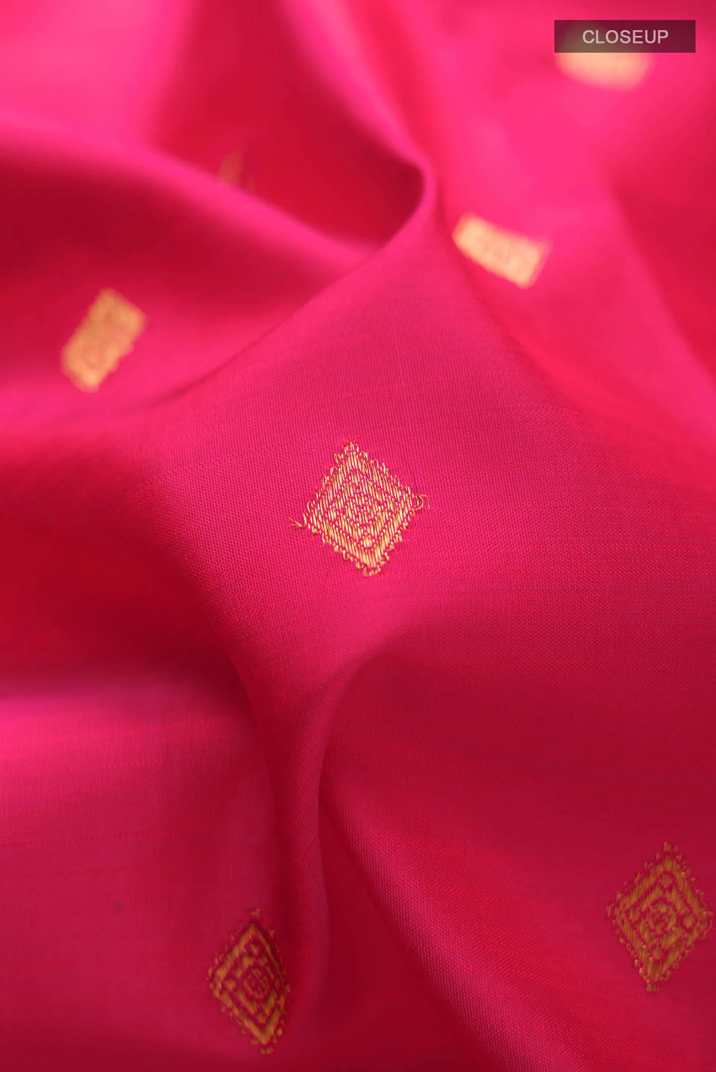 Pink Kanchipuram Silk Saree - Image 2