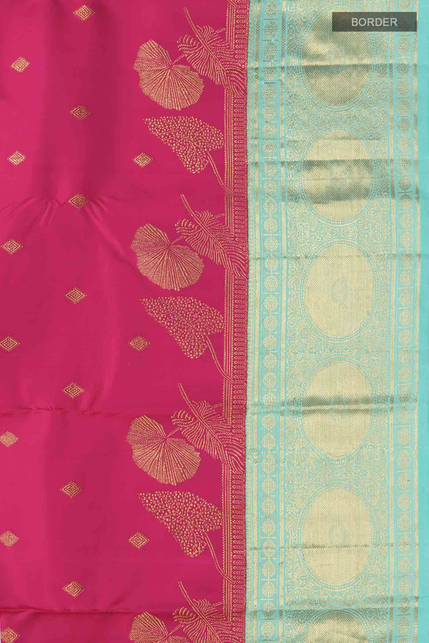 Pink Kanchipuram Silk Saree - Image 3