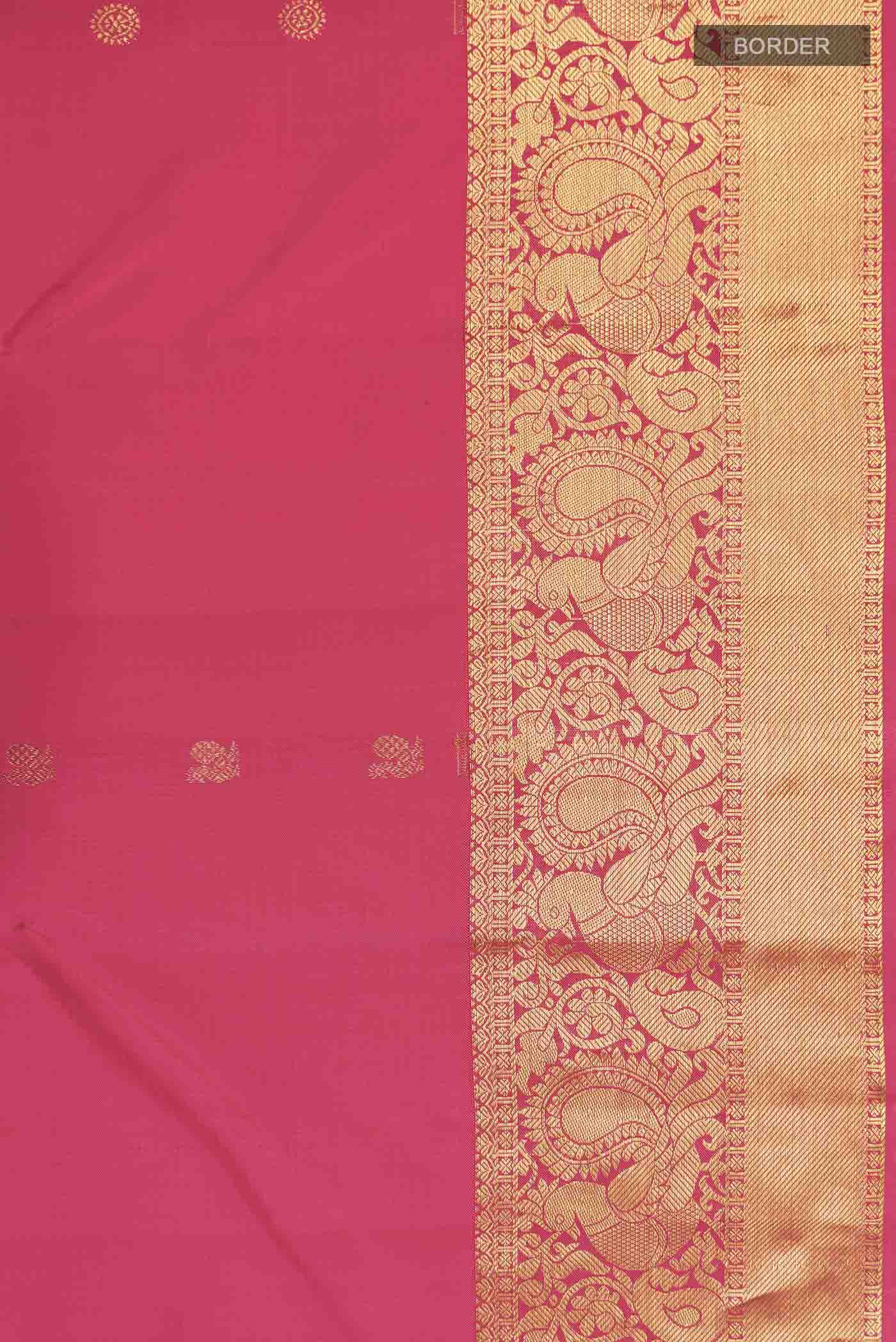 Pink Kanjivaram Silk Saree - Image 3