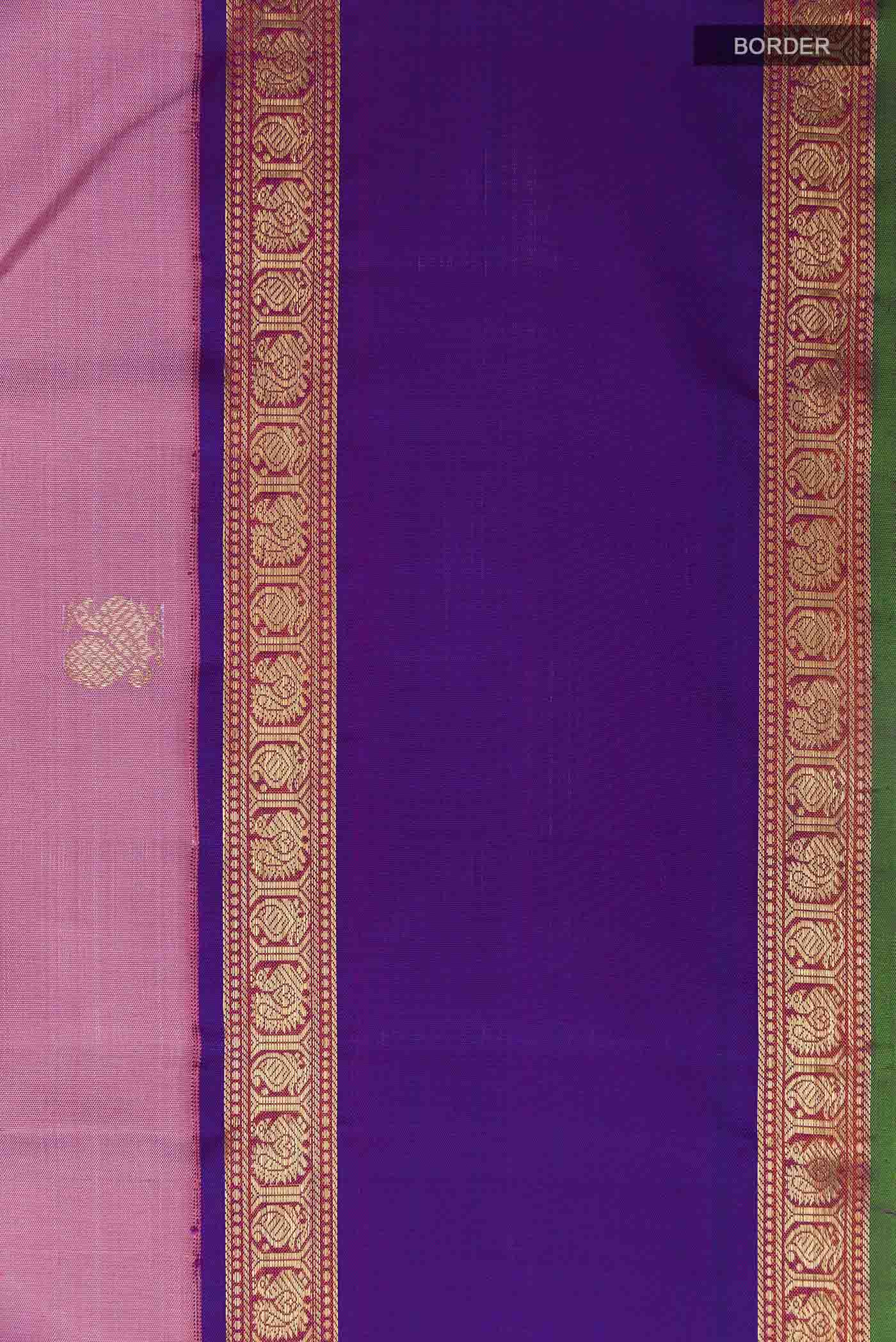Pink Kanchipuram Silk Saree - Image 3
