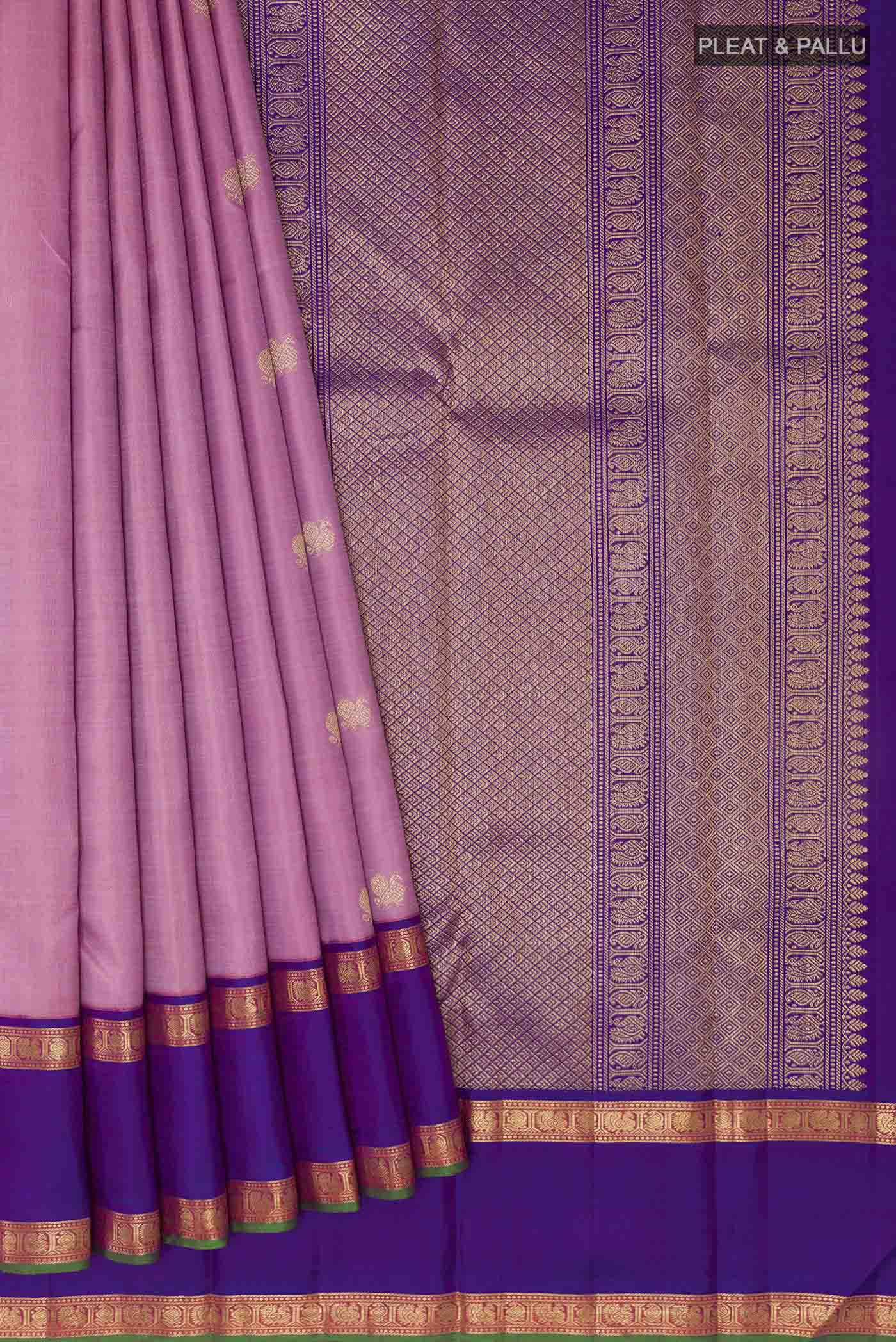 Pink Kanchipuram Silk Saree - Image 4