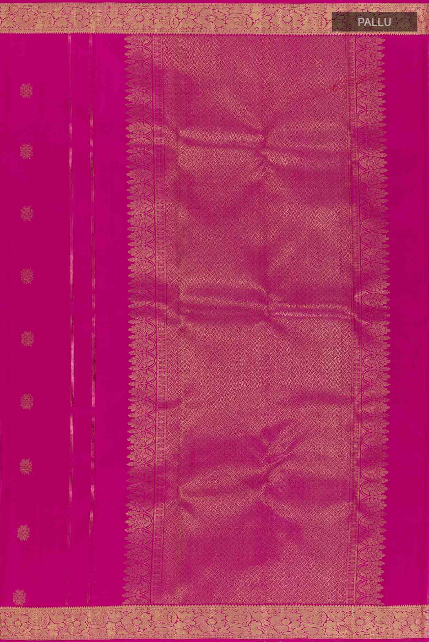 Pink Kanchipuram Silk Saree - Image 7