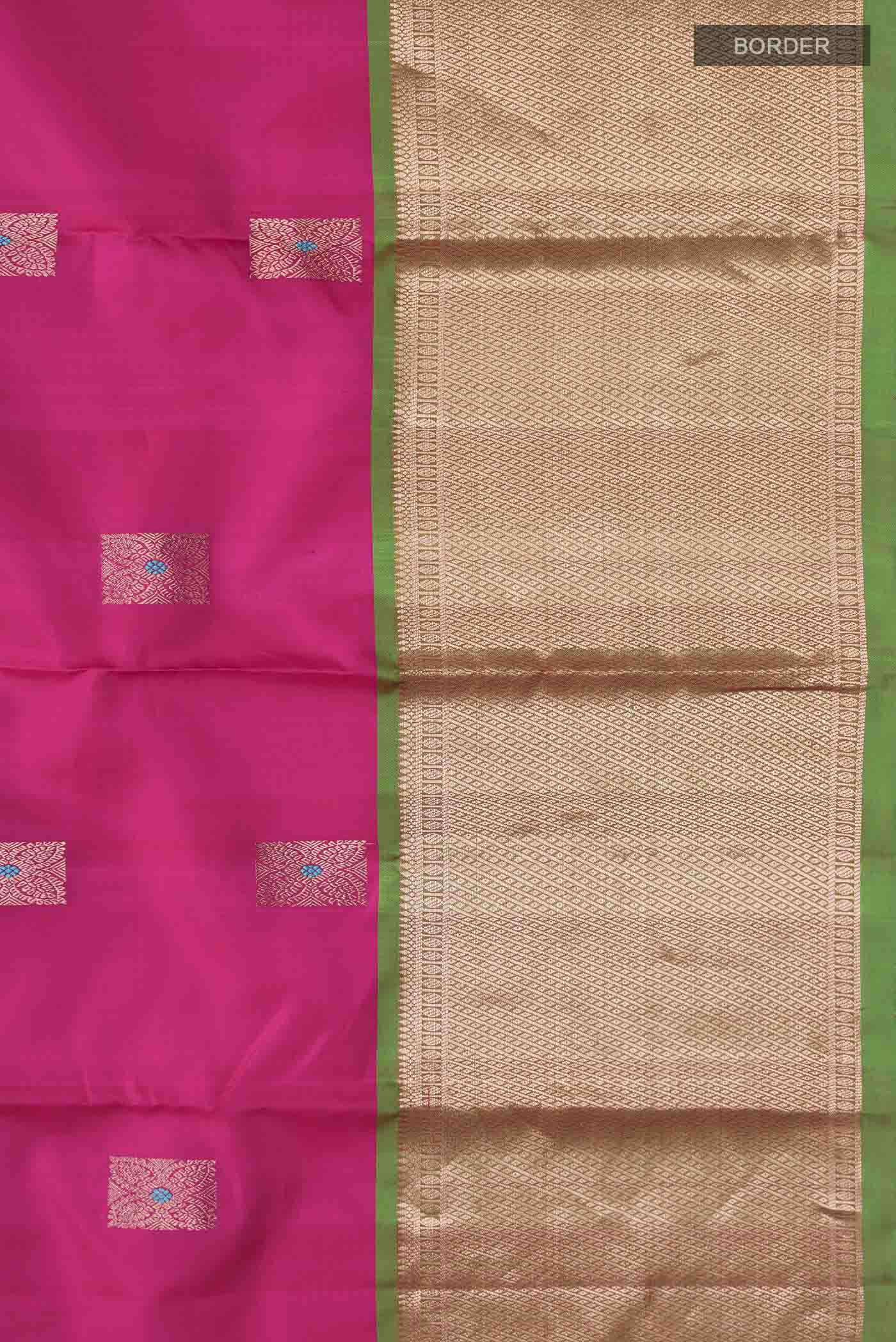 Pink Kanjivaram Silk Saree - Image 3
